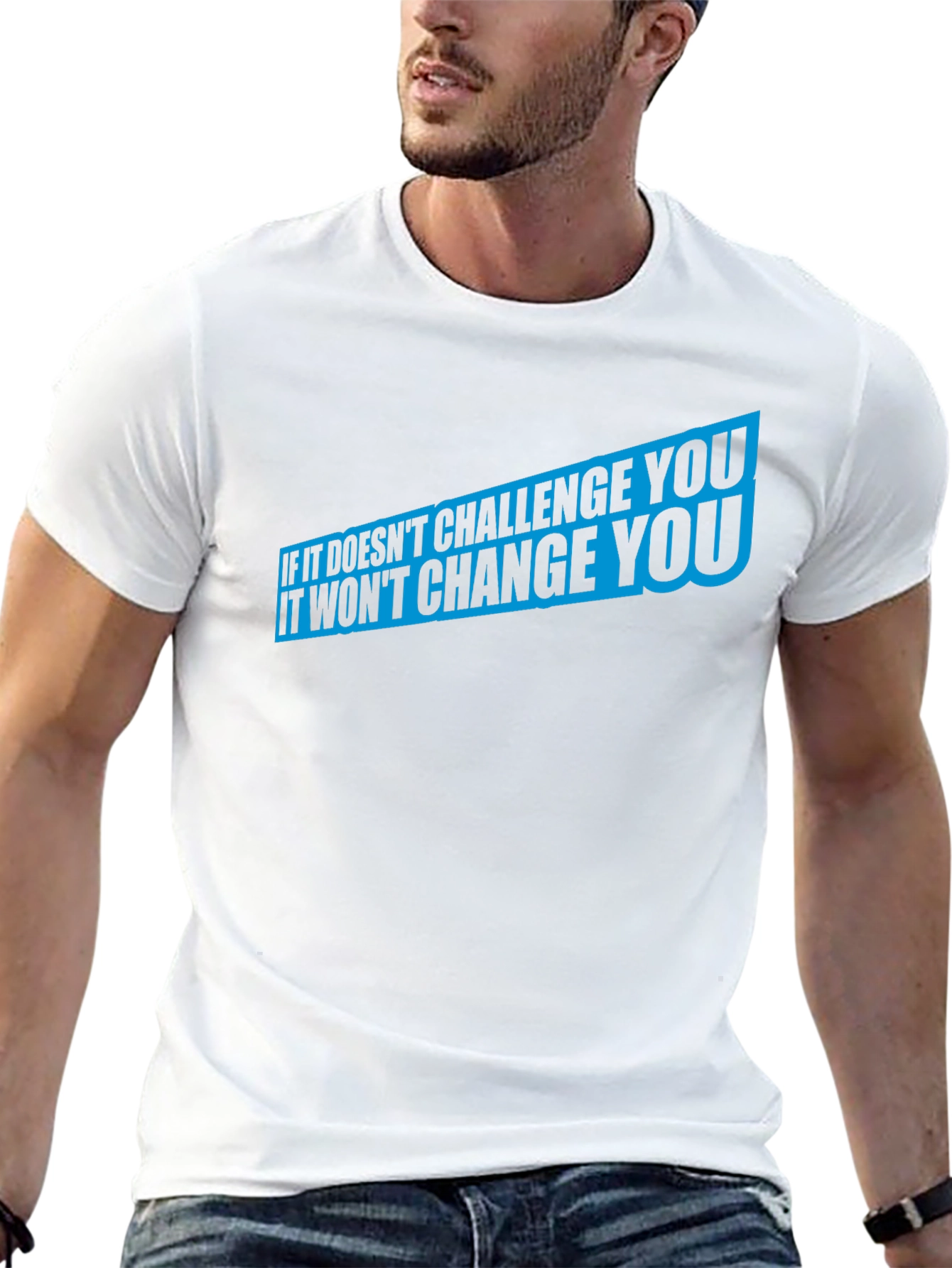 Motivational Graphic Tee - Challenge Changes You