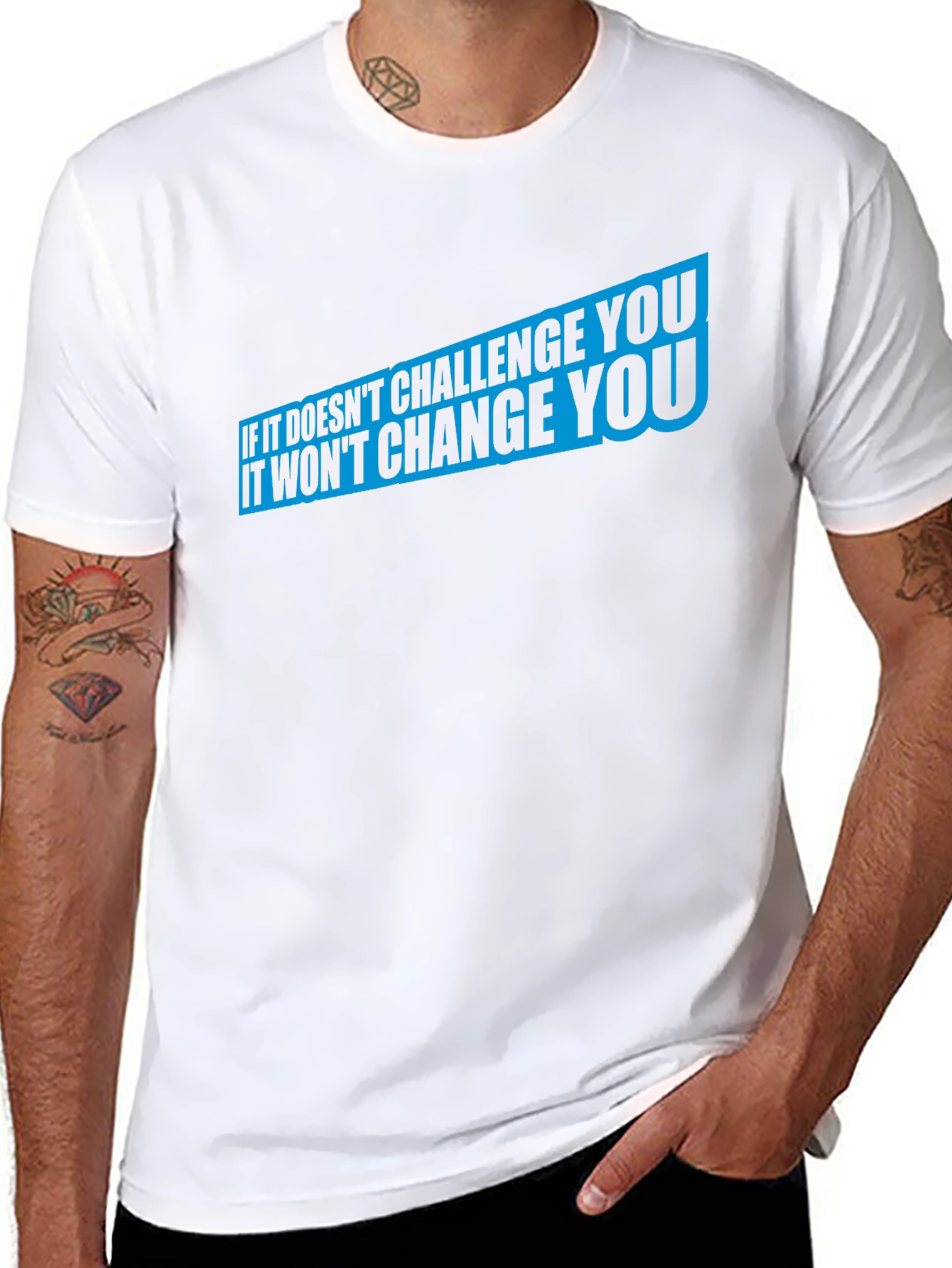 Motivational Graphic Tee - Challenge Changes You