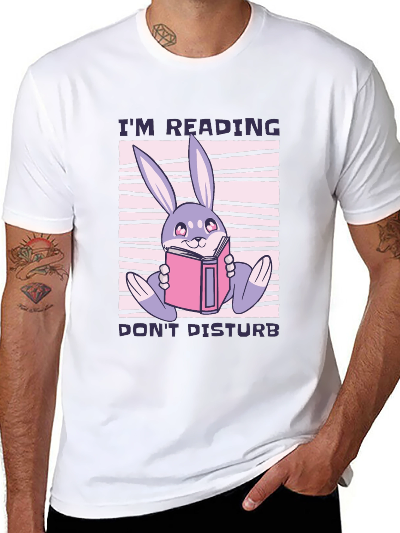 Reading Rabbit T-Shirt - Cute Book Lover Tee