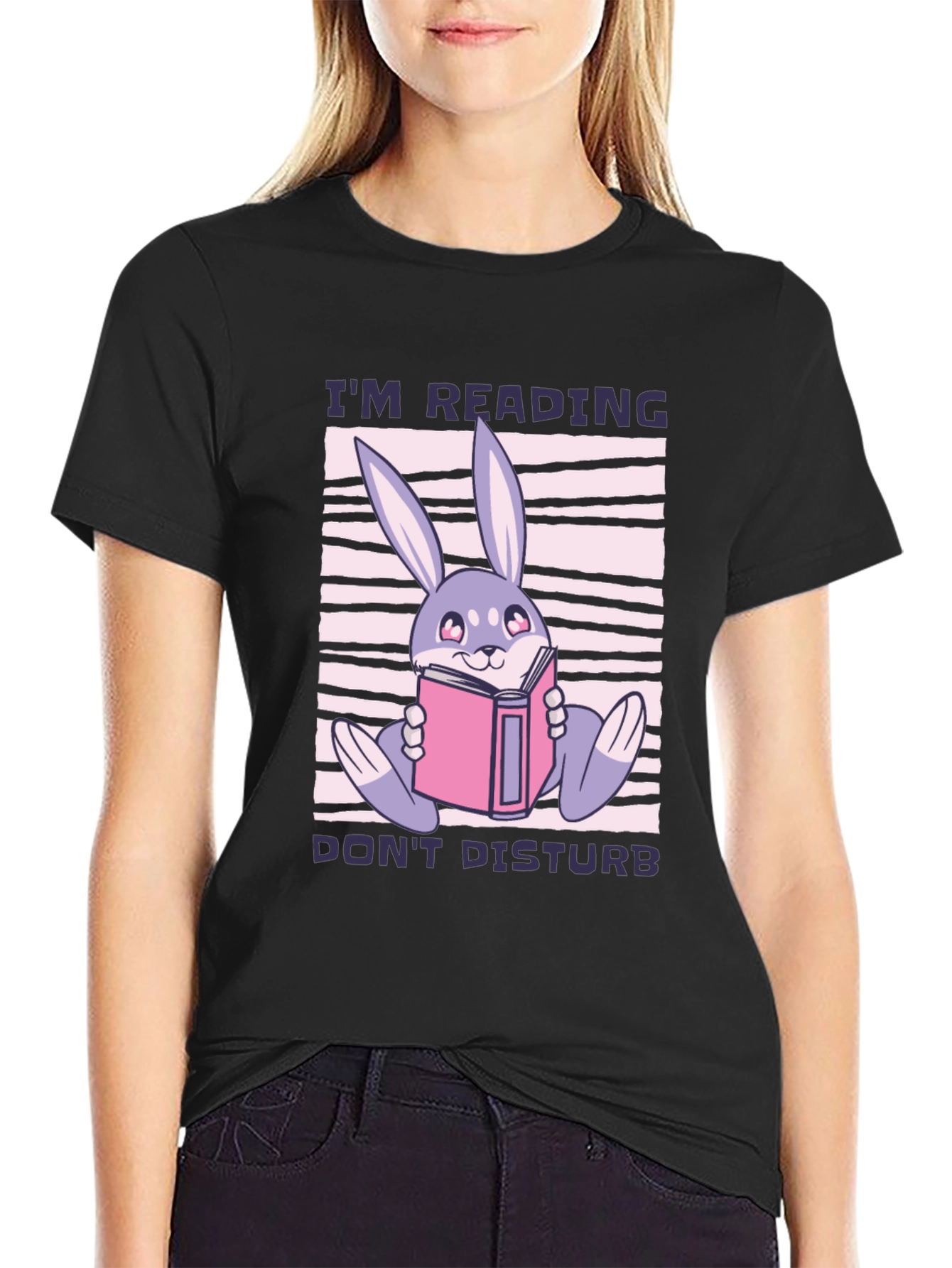 Reading Rabbit T-Shirt - Cute Book Lover Tee