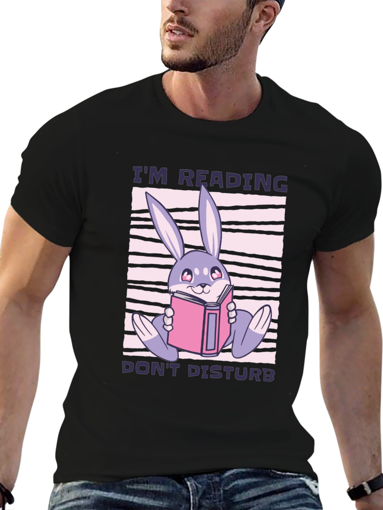 Reading Rabbit T-Shirt - Cute Book Lover Tee
