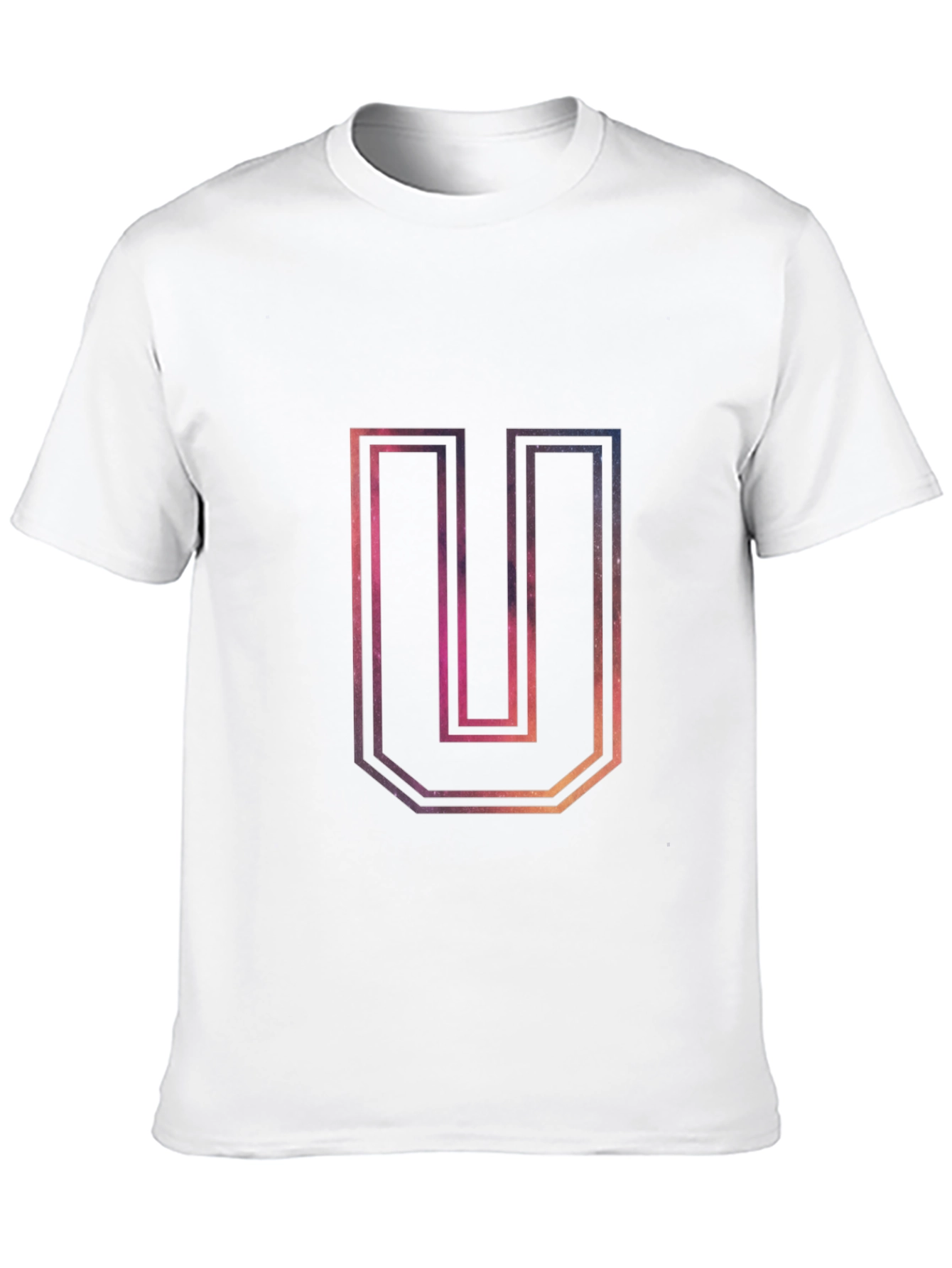 U Space Graphic Black T-Shirt