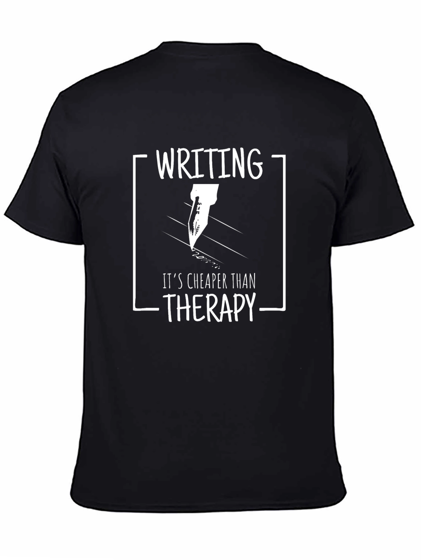 Writing Cheaper Than Therapy Graphic T-Shirt