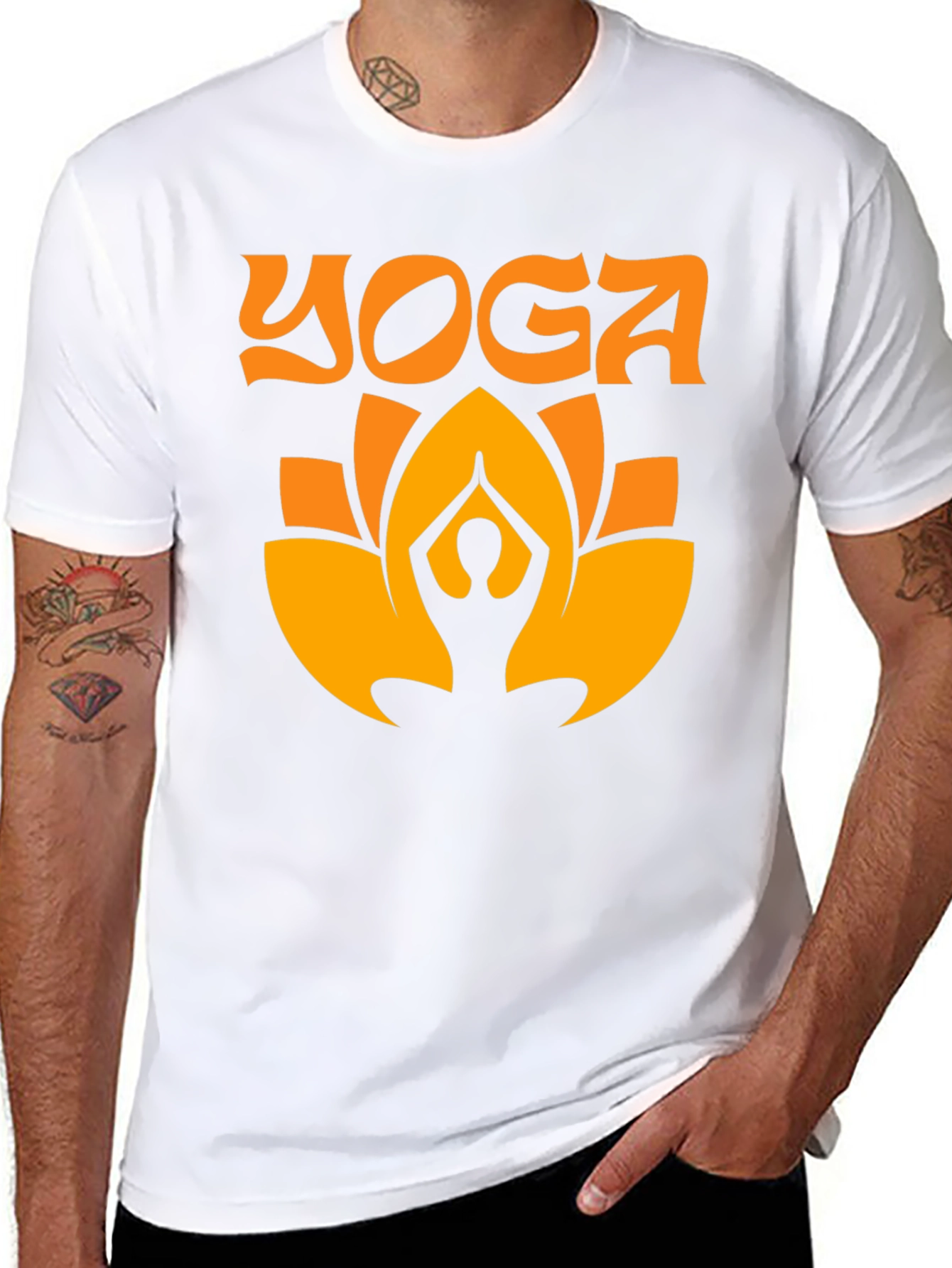 Yoga Lotus T-Shirt - Black