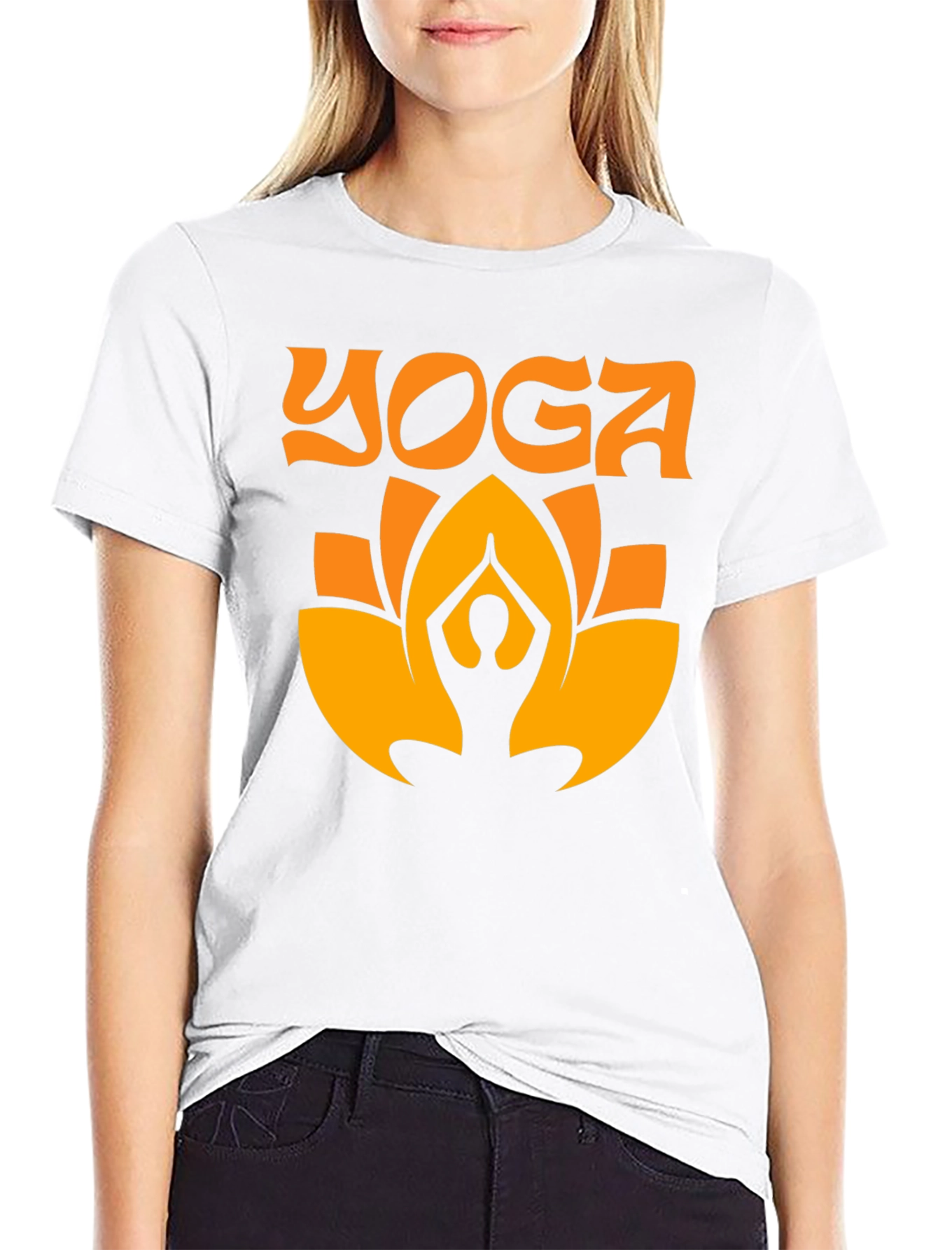 Yoga Lotus T-Shirt - Black