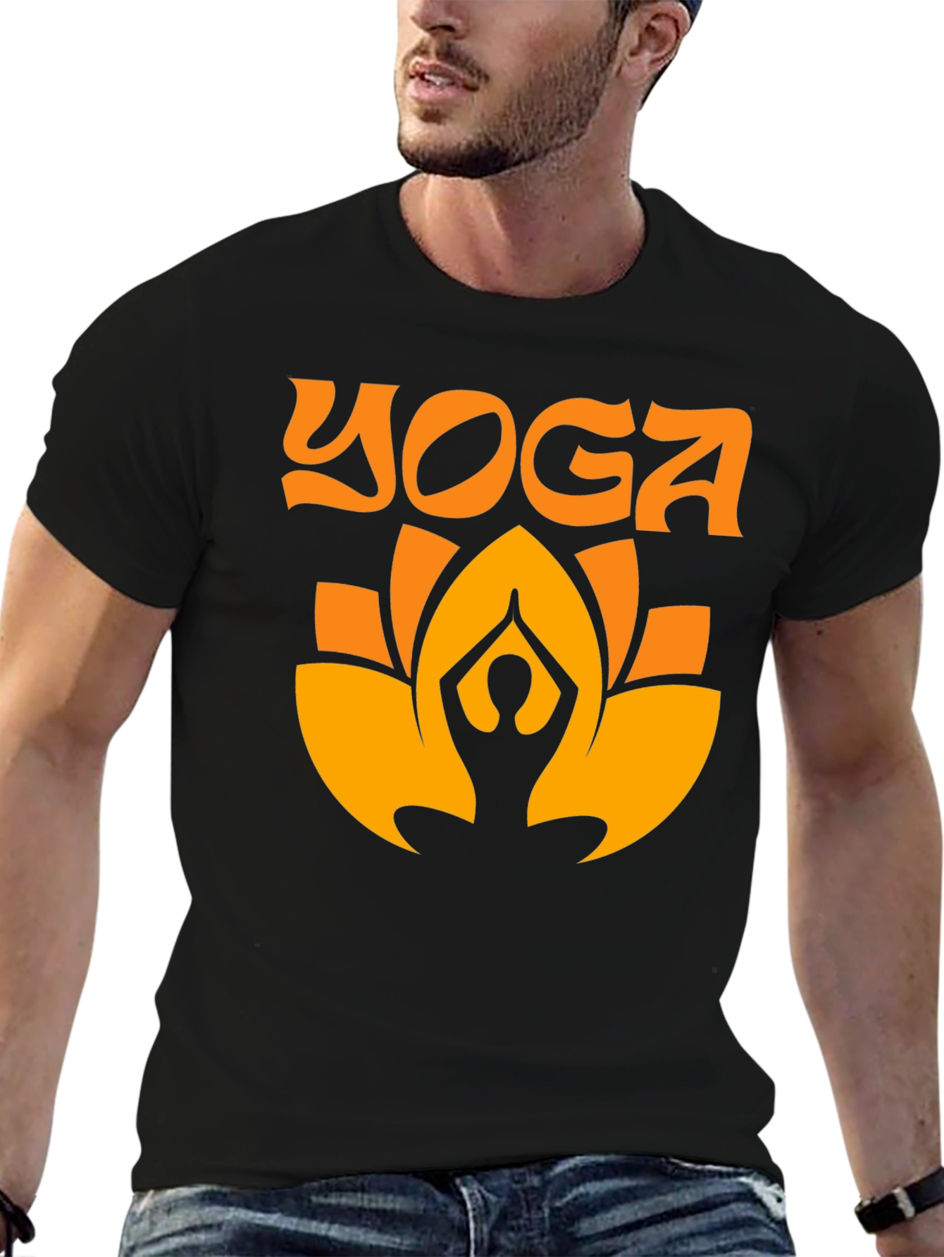 Yoga Lotus T-Shirt - Black
