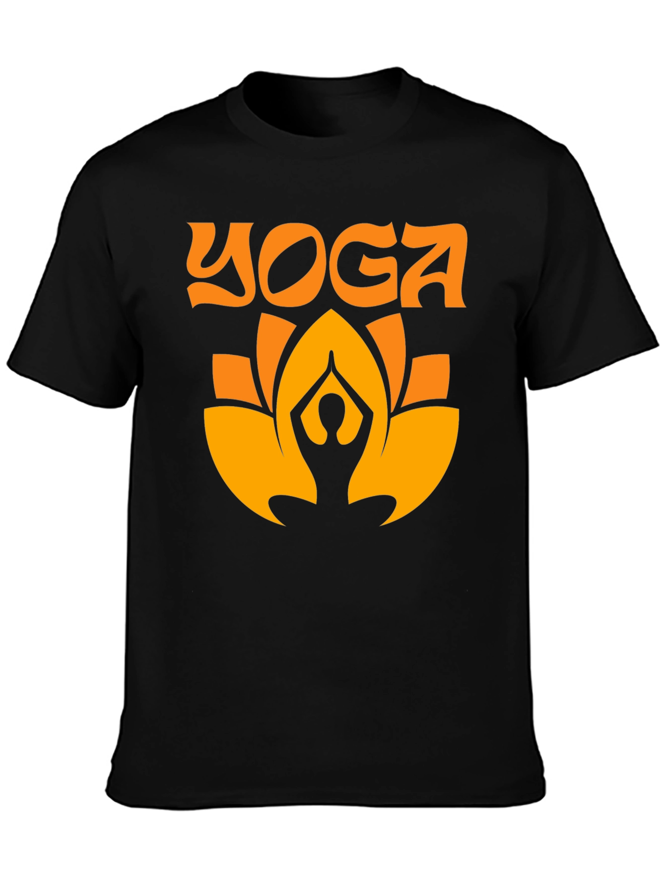 Yoga Lotus T-Shirt - Black