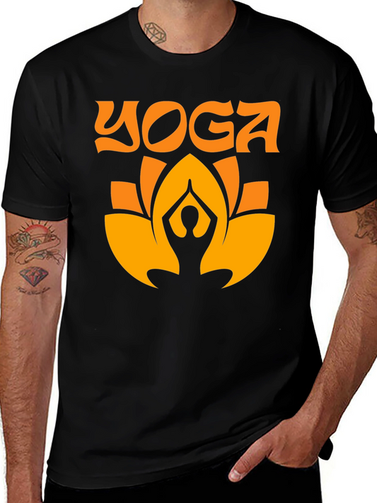 Yoga Lotus T-Shirt - Black