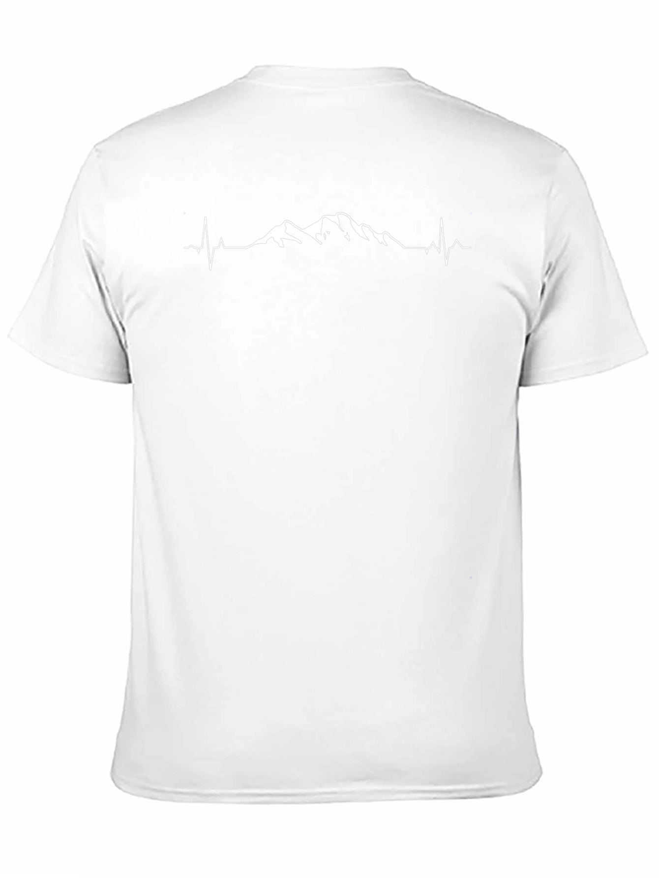 Mountain Peak Heartbeat Graphic Tee - Black