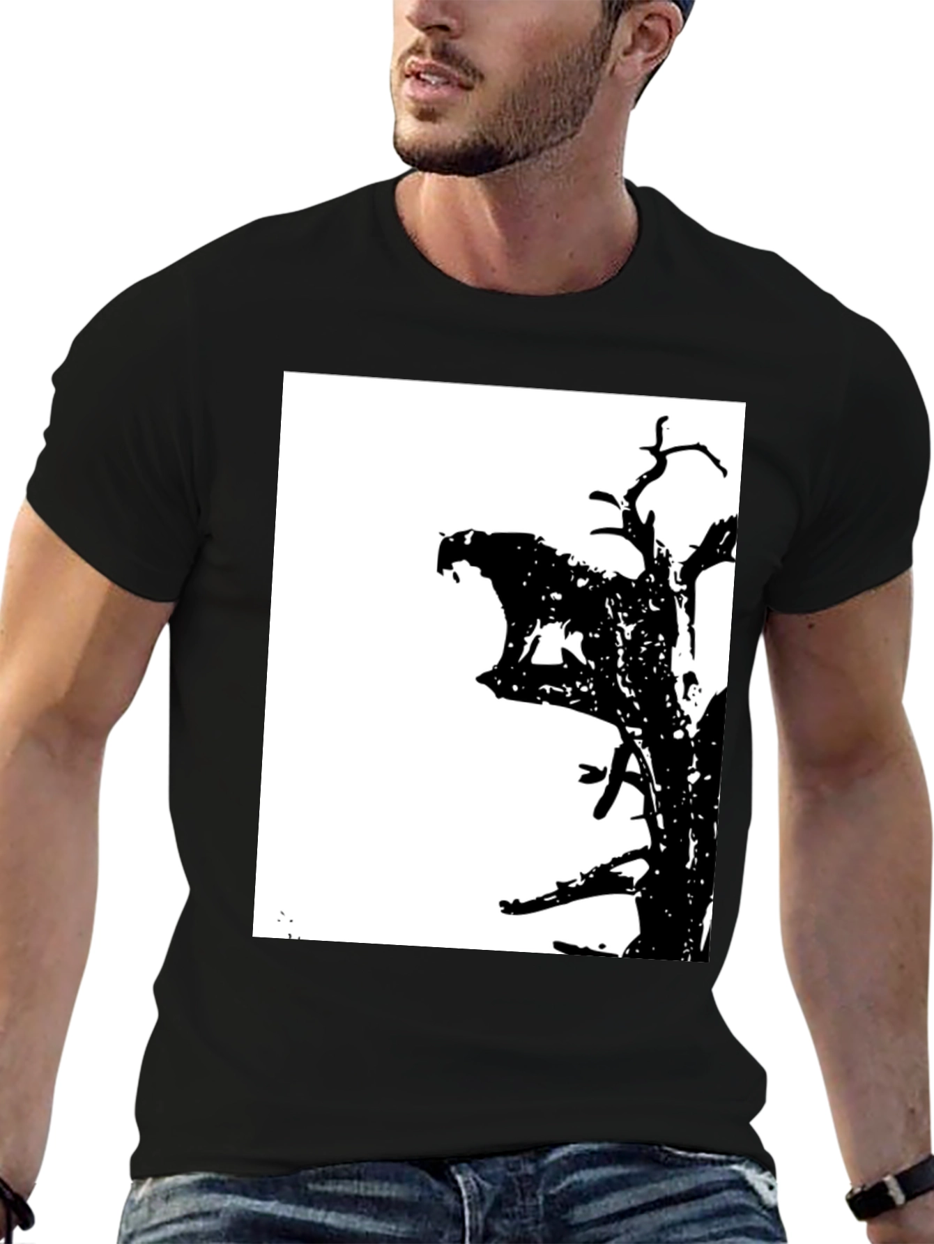 Abstract Tree Graphic T-Shirt