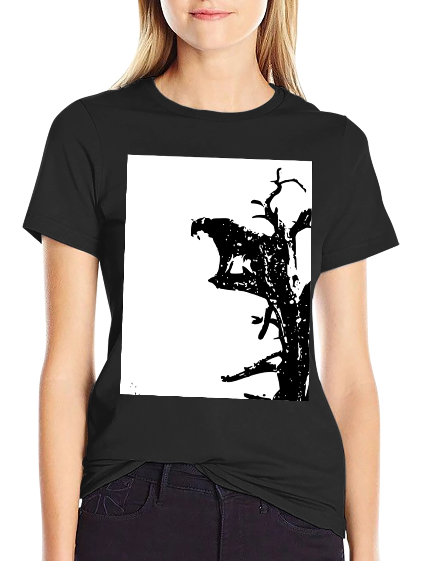 Abstract Tree Graphic T-Shirt