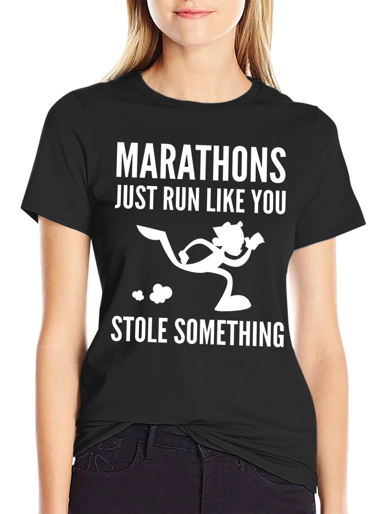 Marathon Running Humor Graphic T-Shirt
