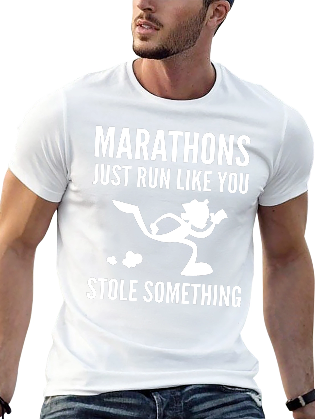 Marathon Running Humor Graphic T-Shirt