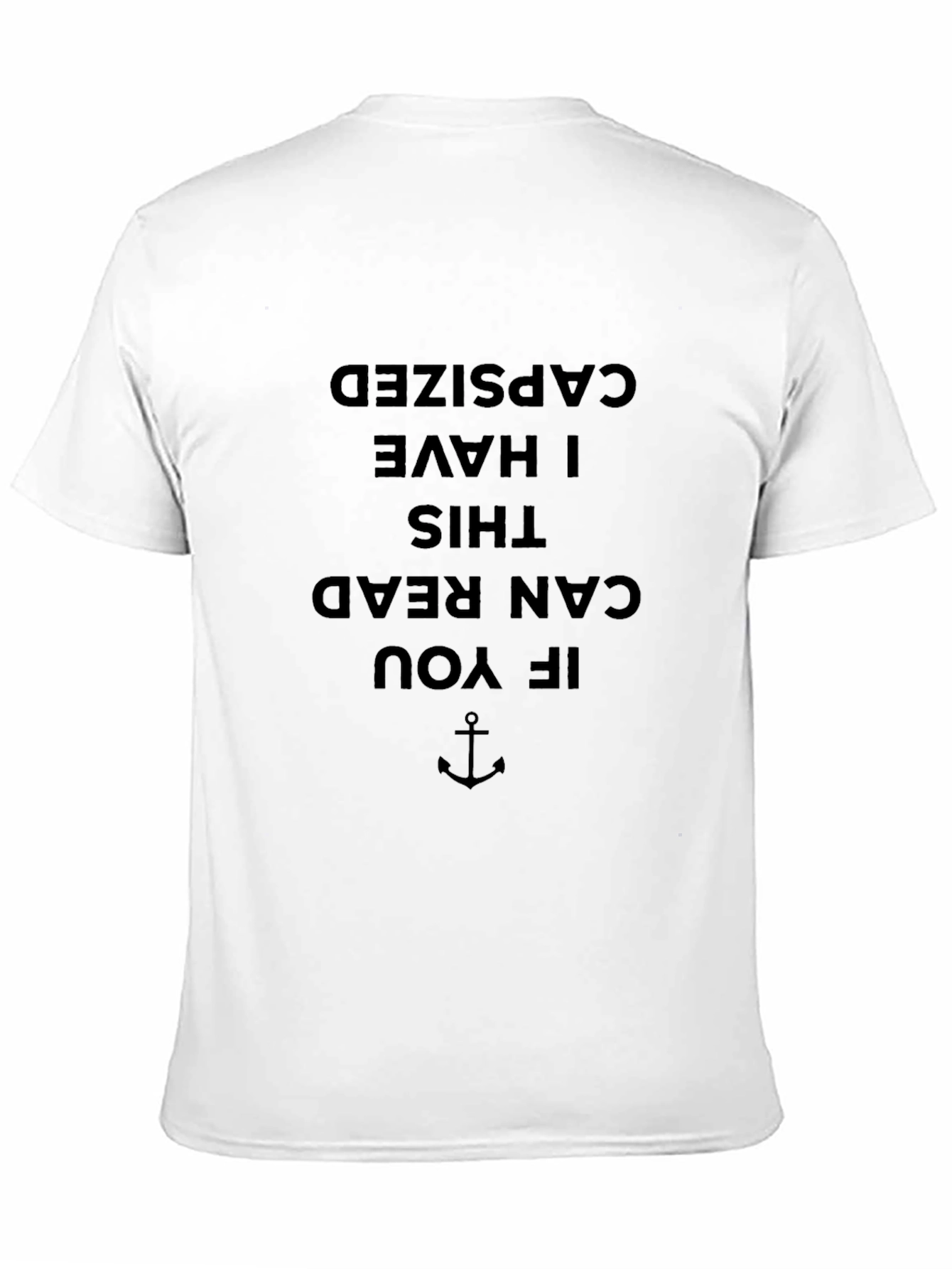 Humorous Capsized Graphic Tee