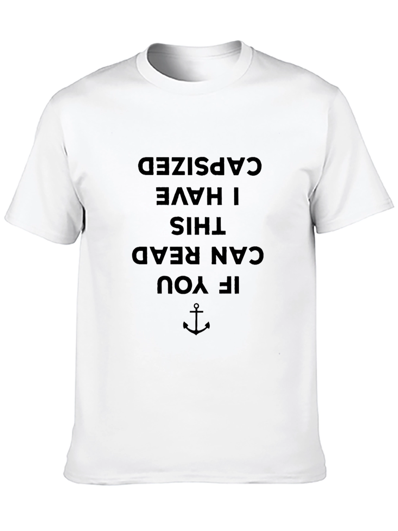 Humorous Capsized Graphic Tee