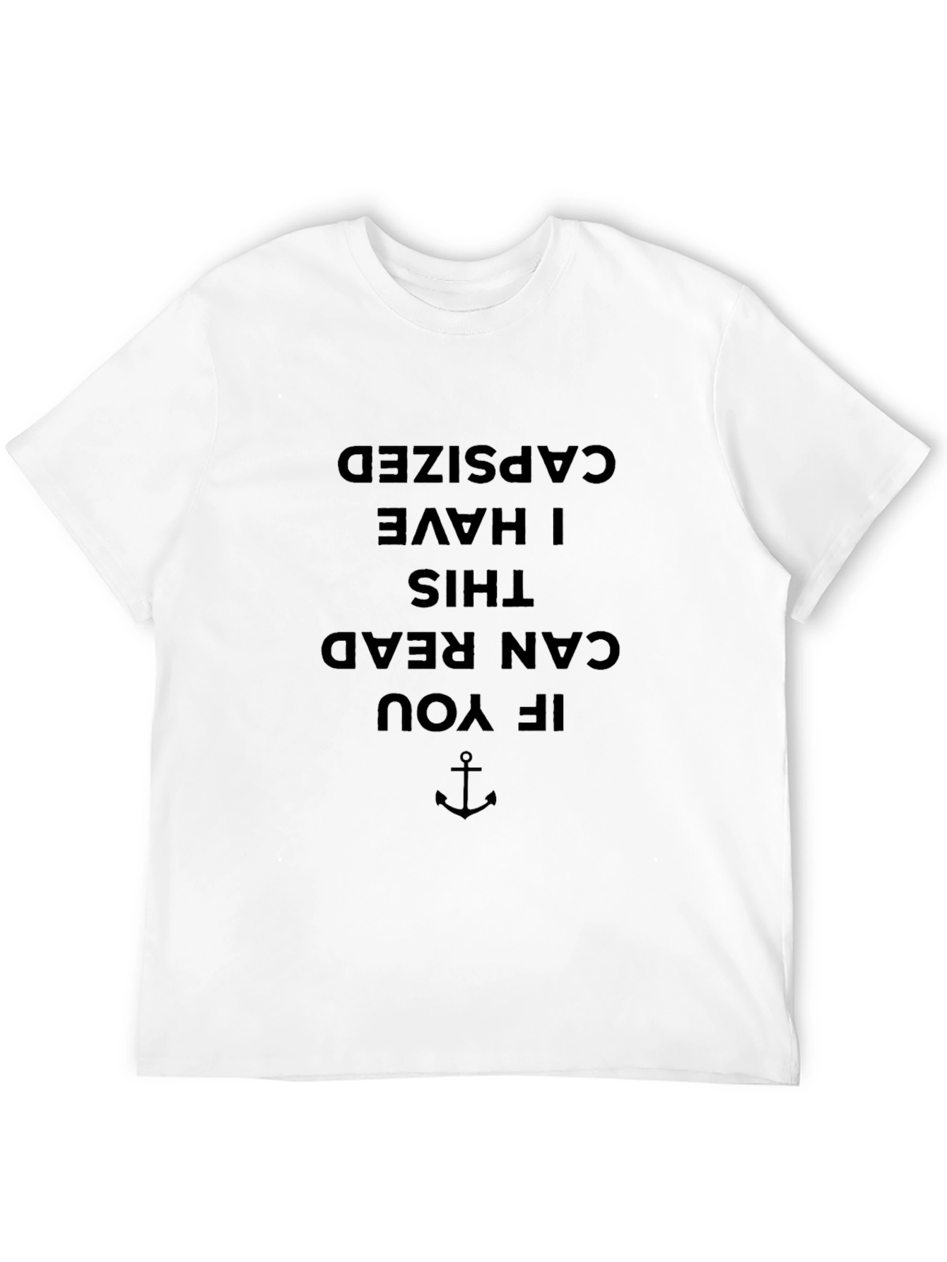 Humorous Capsized Graphic Tee