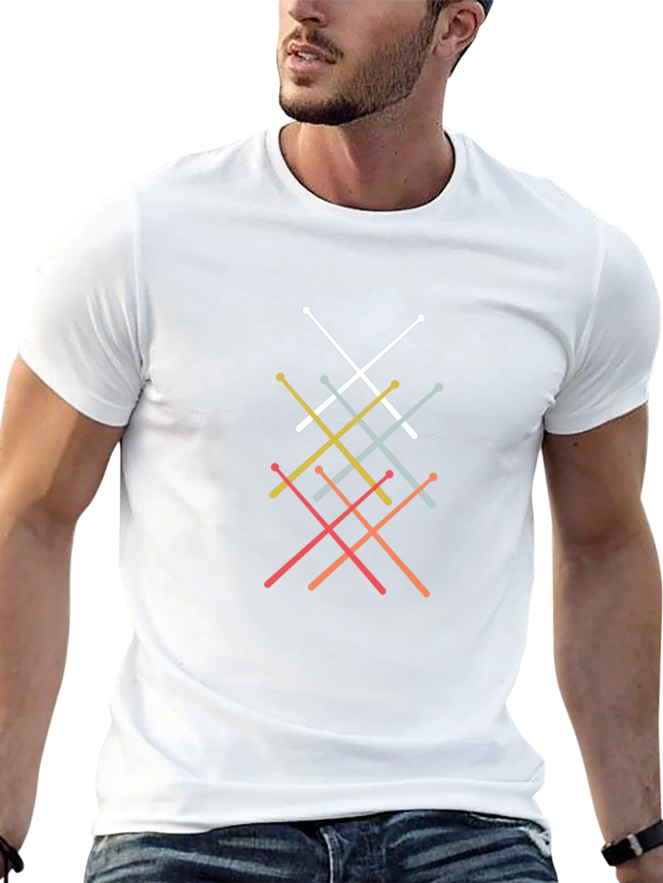 Drumstick Tee: Retro Percussionist T-Shirt
