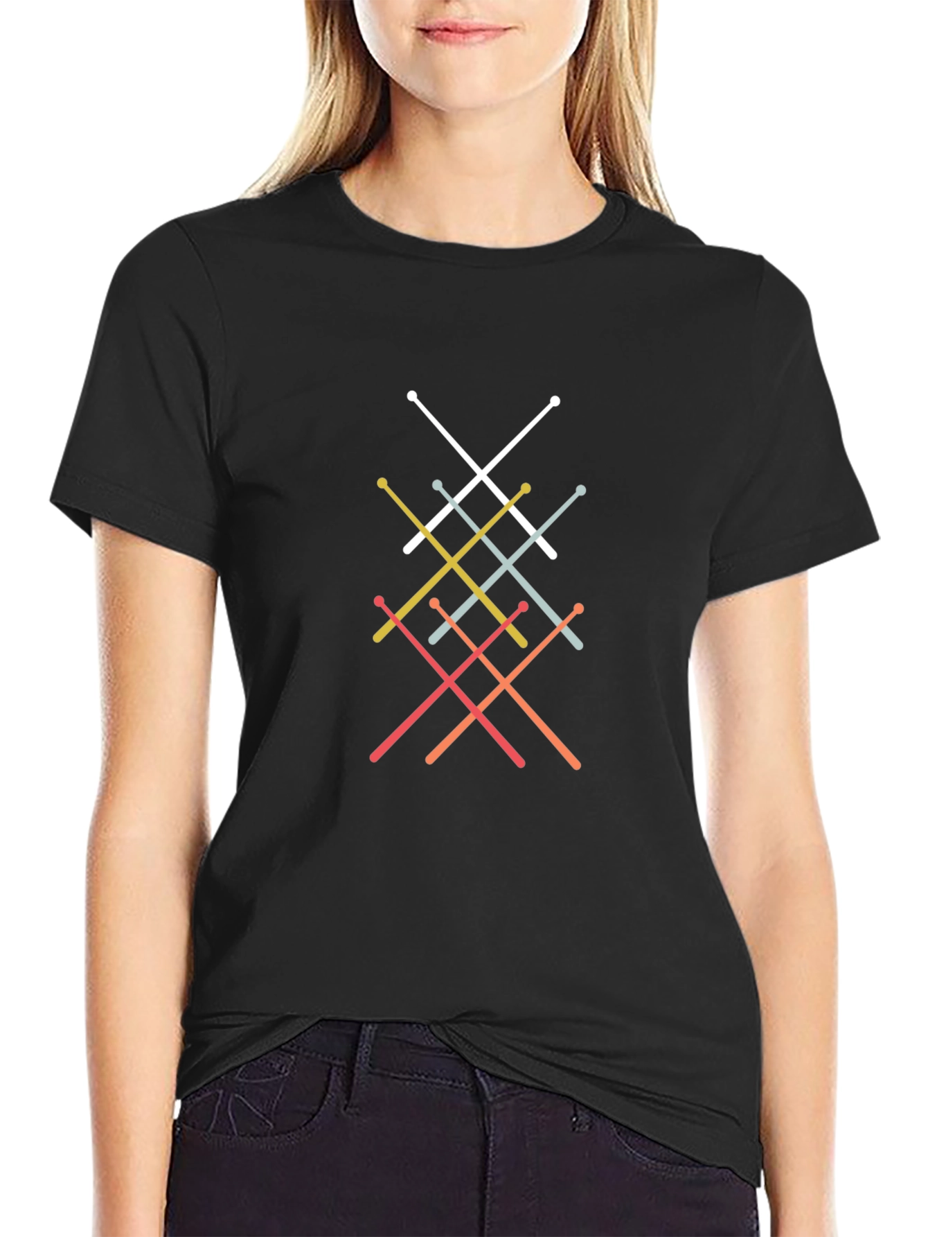 Drumstick Tee: Retro Percussionist T-Shirt