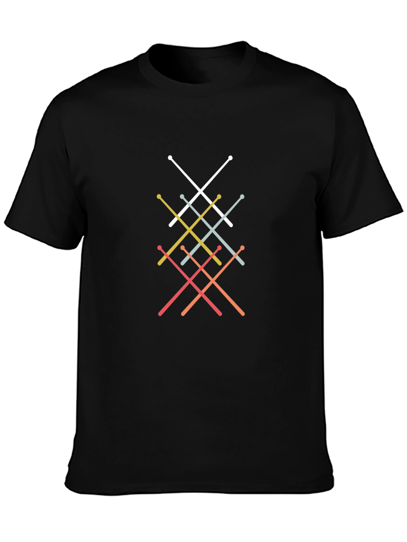 Drumstick Tee: Retro Percussionist T-Shirt