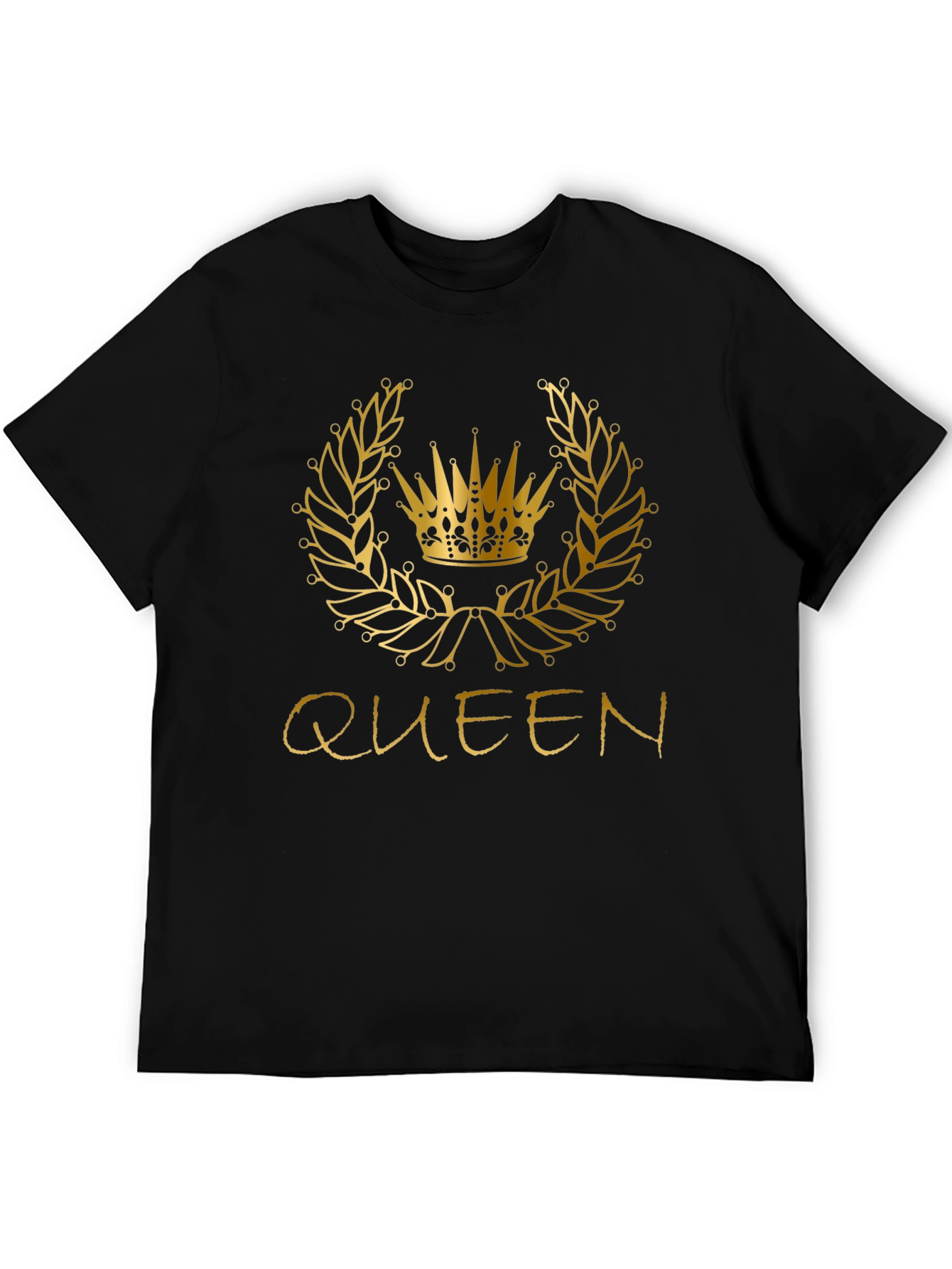 Queen Crown Graphic Tee - Black