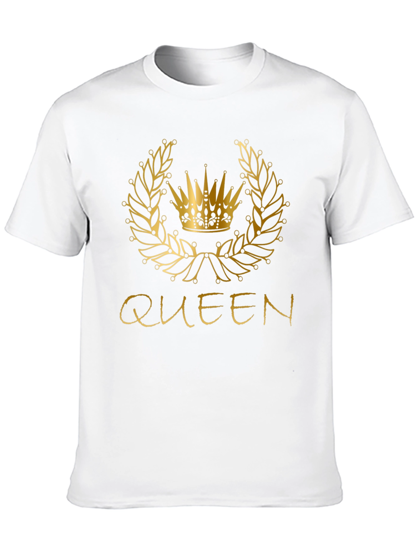 Queen Crown Graphic Tee - Black