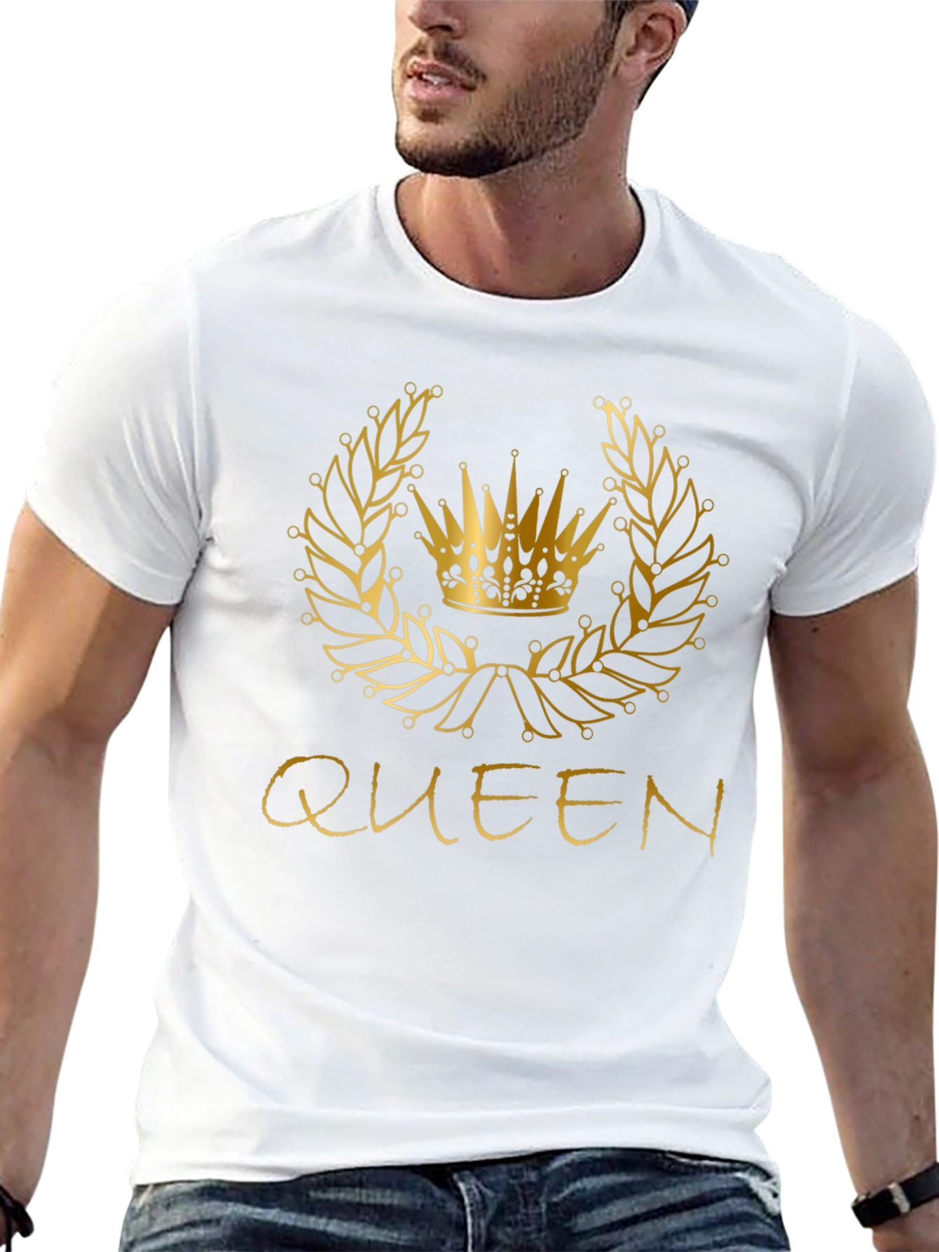 Queen Crown Graphic Tee - Black
