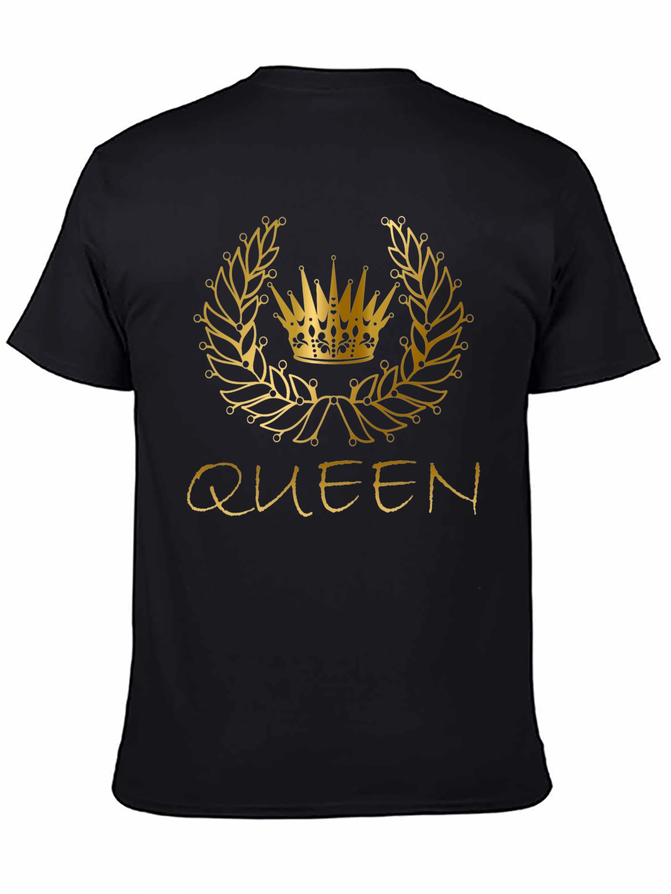 Queen Crown Graphic Tee - Black