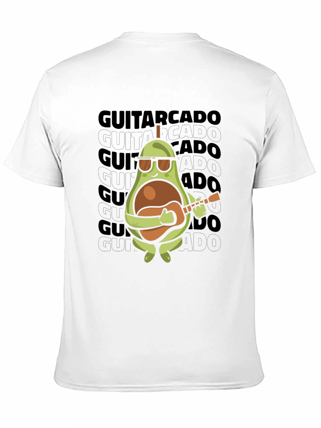 Guitarcado T-Shirt: Avocado Guitar Player Tee