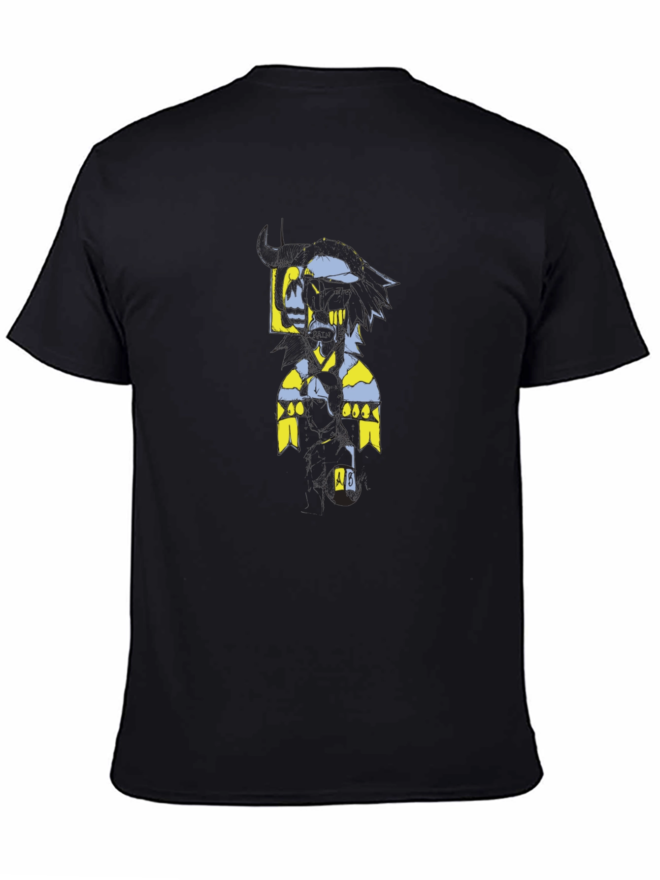 Abstract Graphic Black Tee