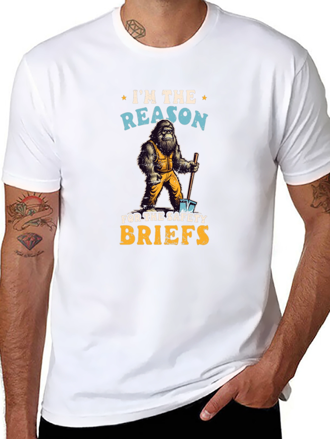 Sasquatch Safety Briefs T-Shirt
