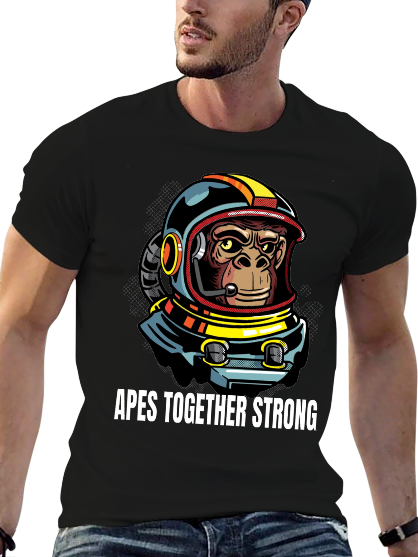 Apes Together Strong Graphic Tee - Black
