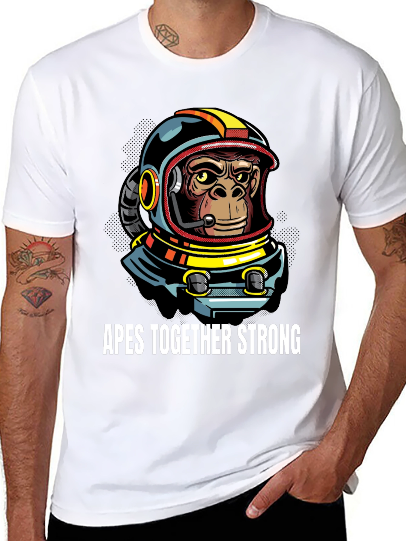 Apes Together Strong Graphic Tee - Black