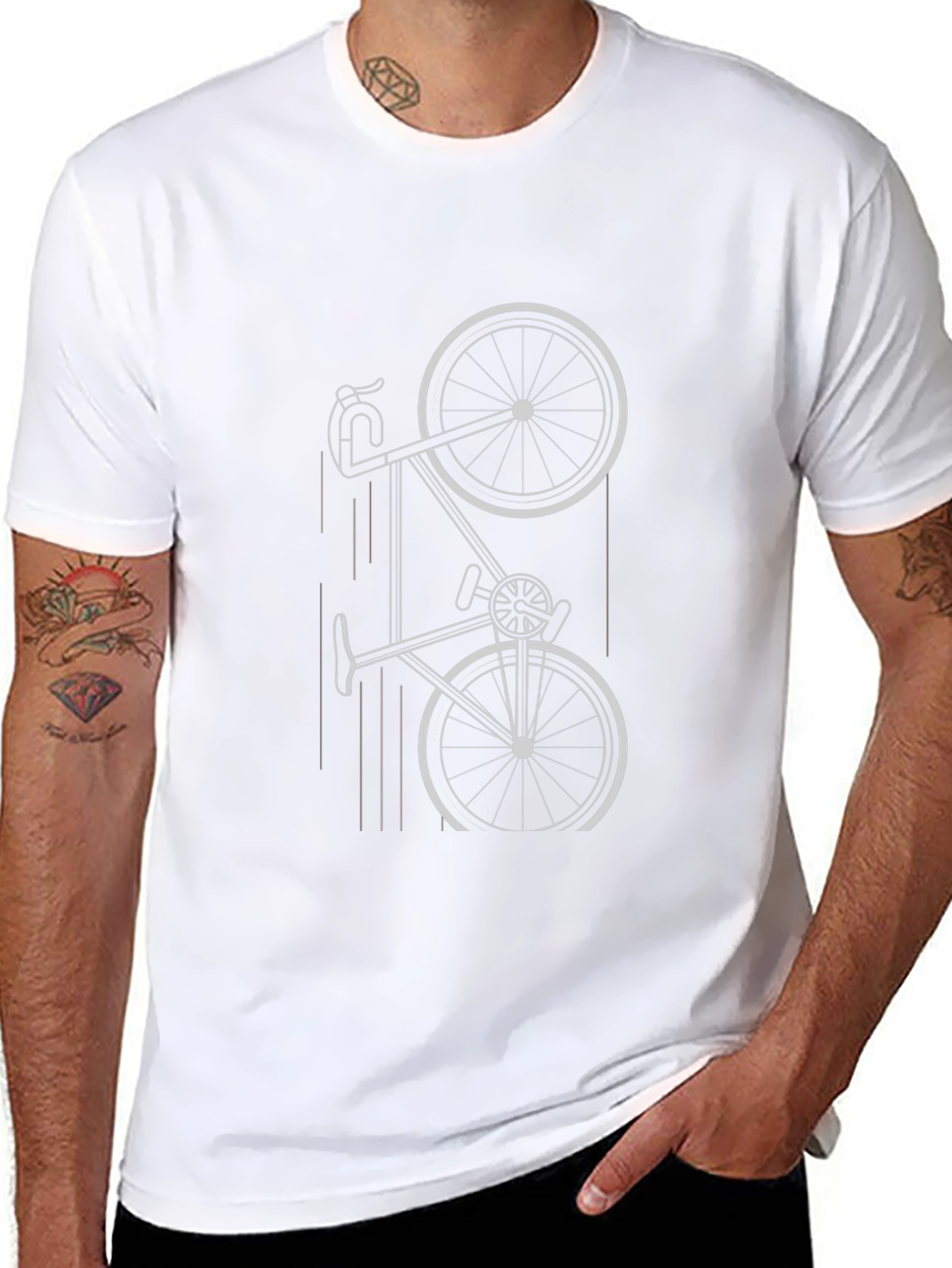 Cool Bike Graphic Tee - Black