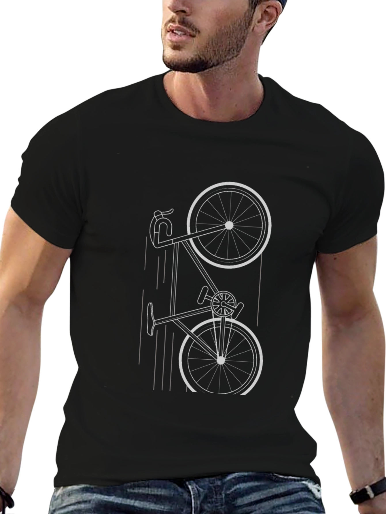 Cool Bike Graphic Tee - Black