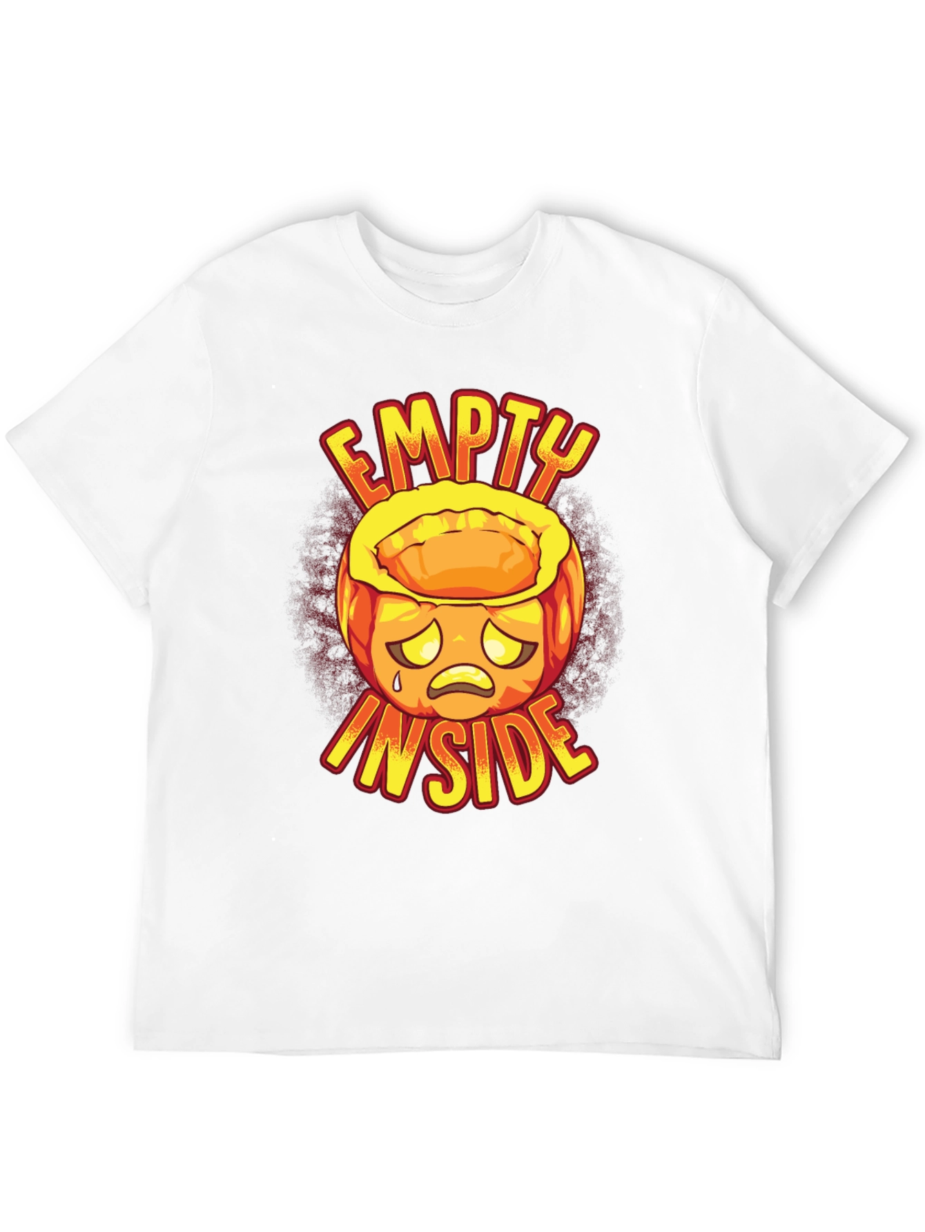 Empty Inside Graphic Tee - Halloween Pumpkin Design