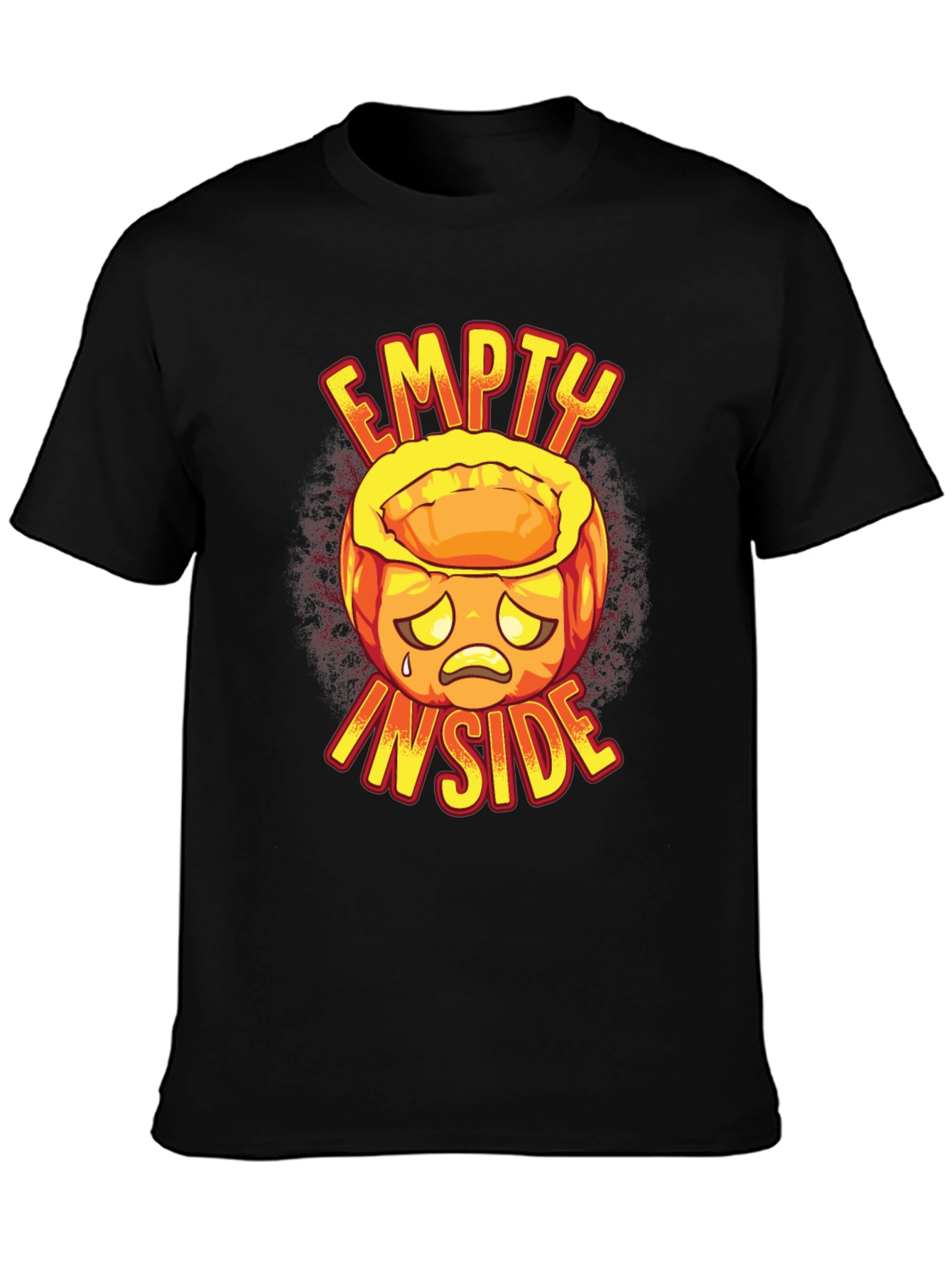 Empty Inside Graphic Tee - Halloween Pumpkin Design
