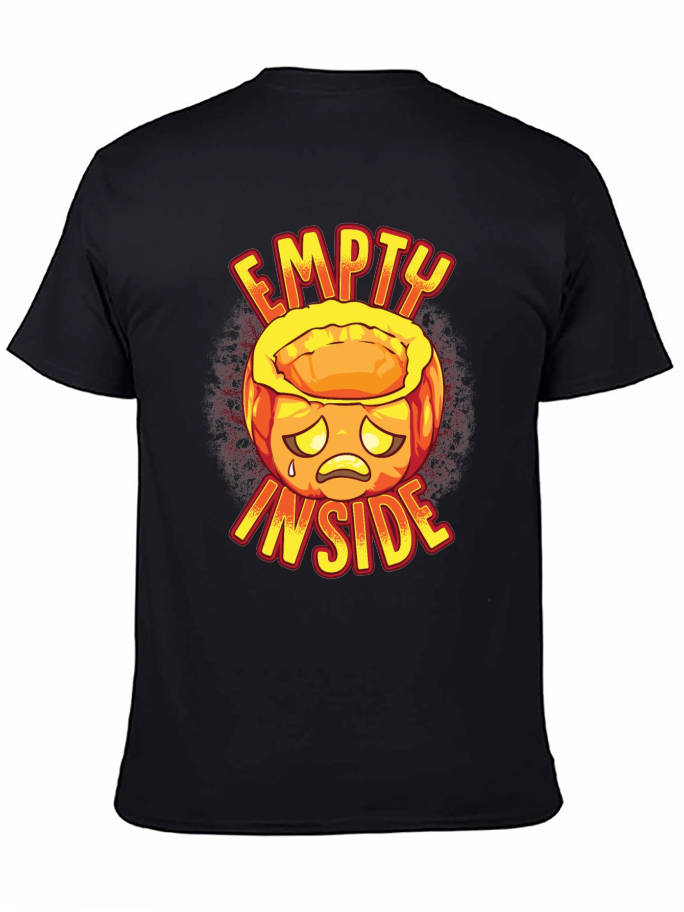 Empty Inside Graphic Tee - Halloween Pumpkin Design