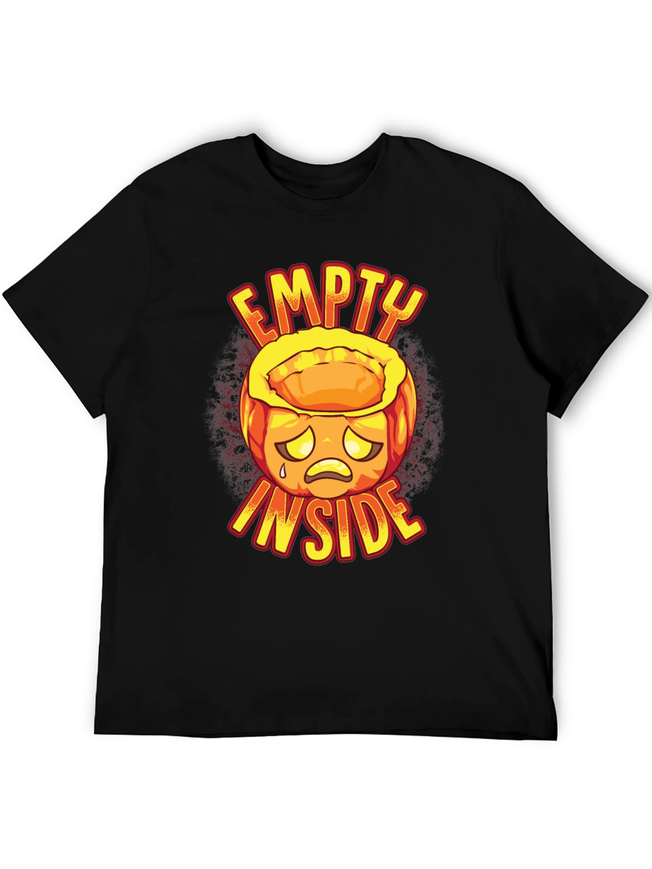 Empty Inside Graphic Tee - Halloween Pumpkin Design