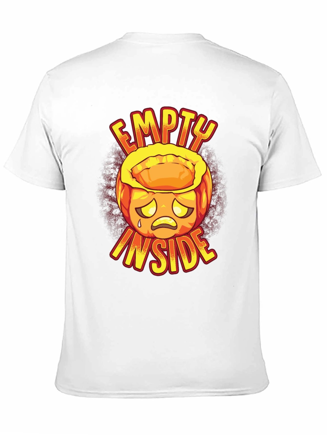 Empty Inside Graphic Tee - Halloween Pumpkin Design
