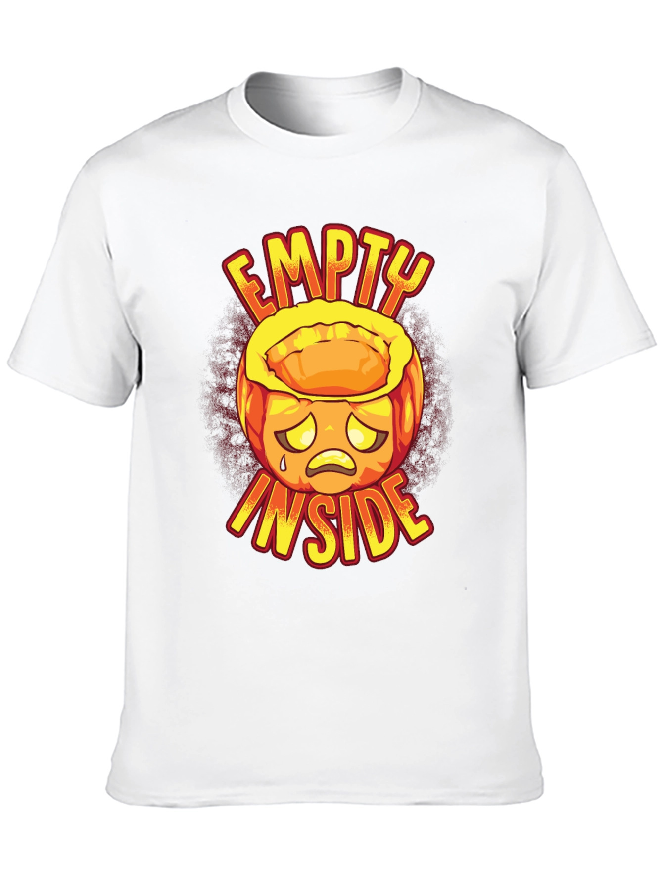Empty Inside Graphic Tee - Halloween Pumpkin Design