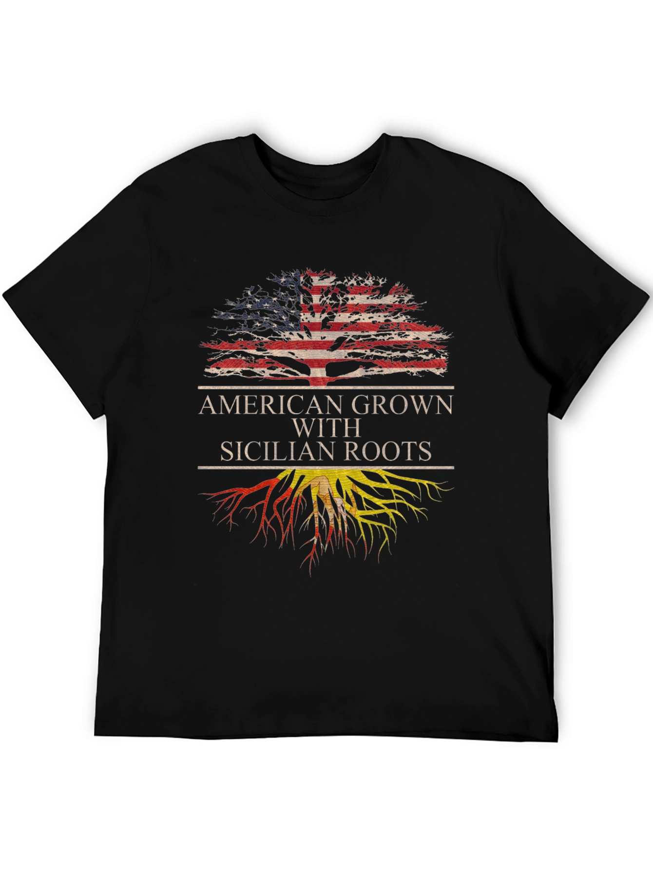 American Grown with Sicilian Roots T-Shirt