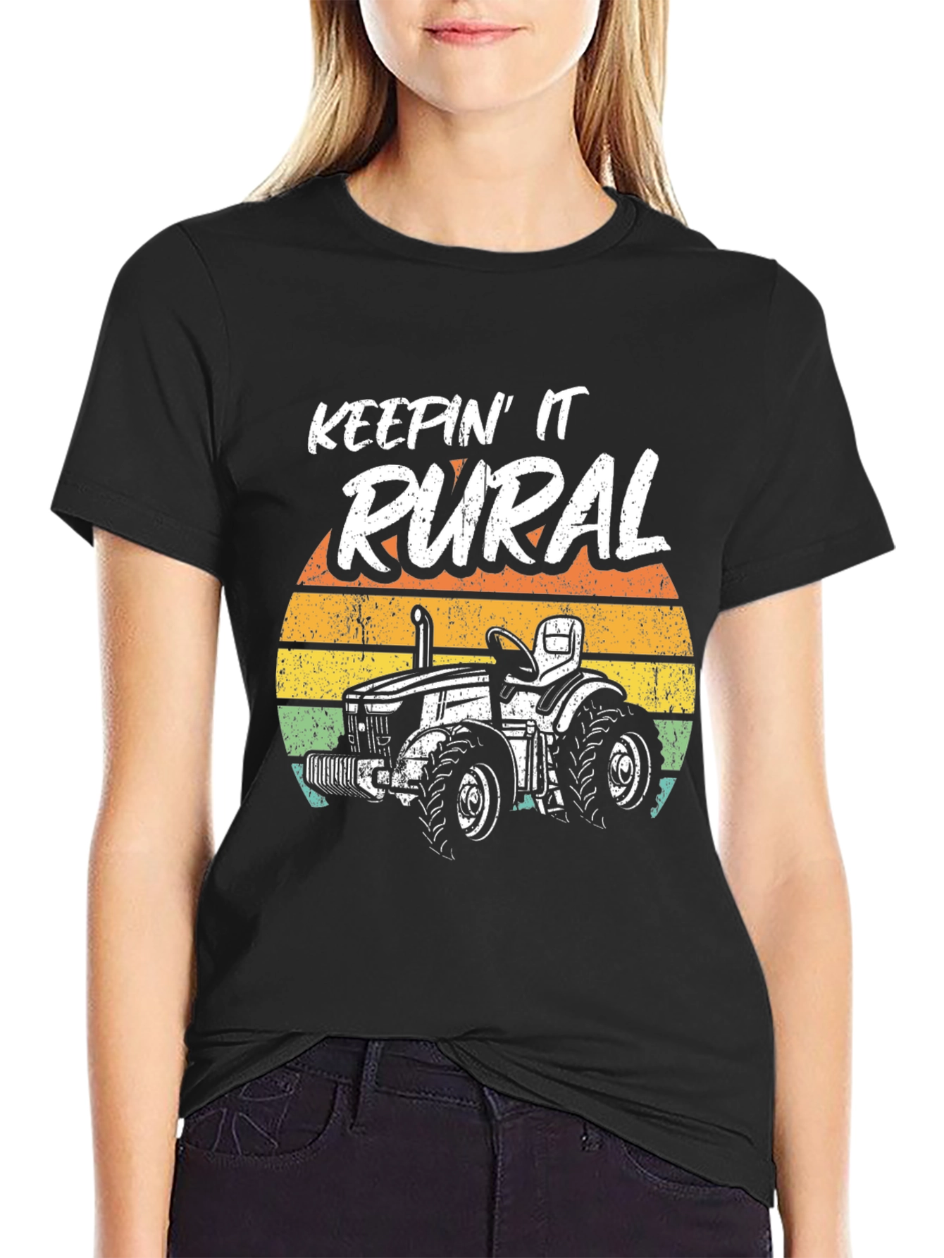 Keepin It Rural Black Graphic Tee