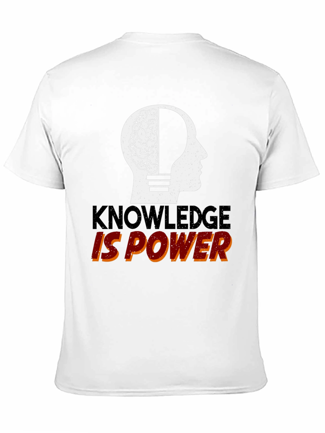 Knowledge is Power Graphic Tee - Black Cotton T-Shirt
