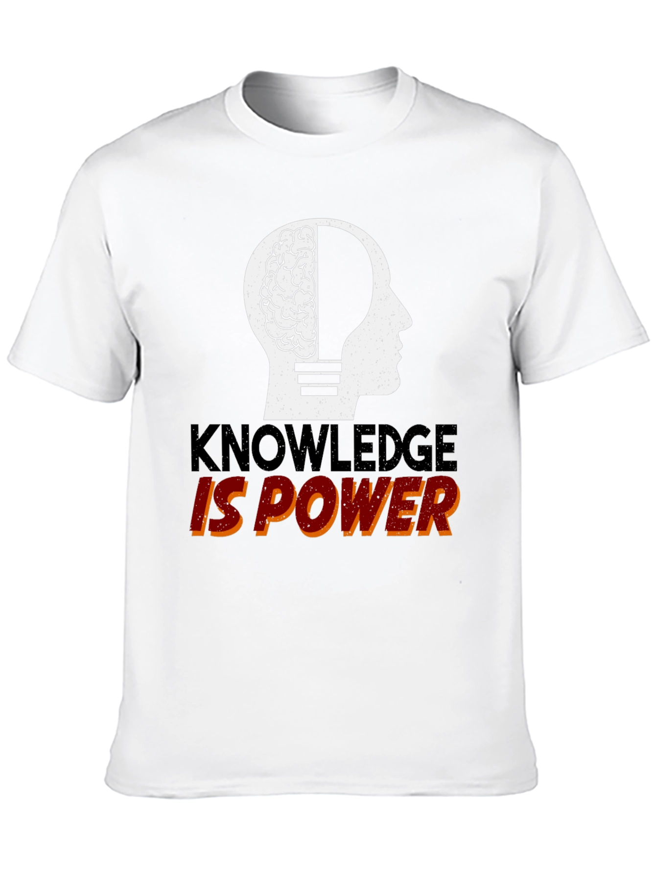 Knowledge is Power Graphic Tee - Black Cotton T-Shirt
