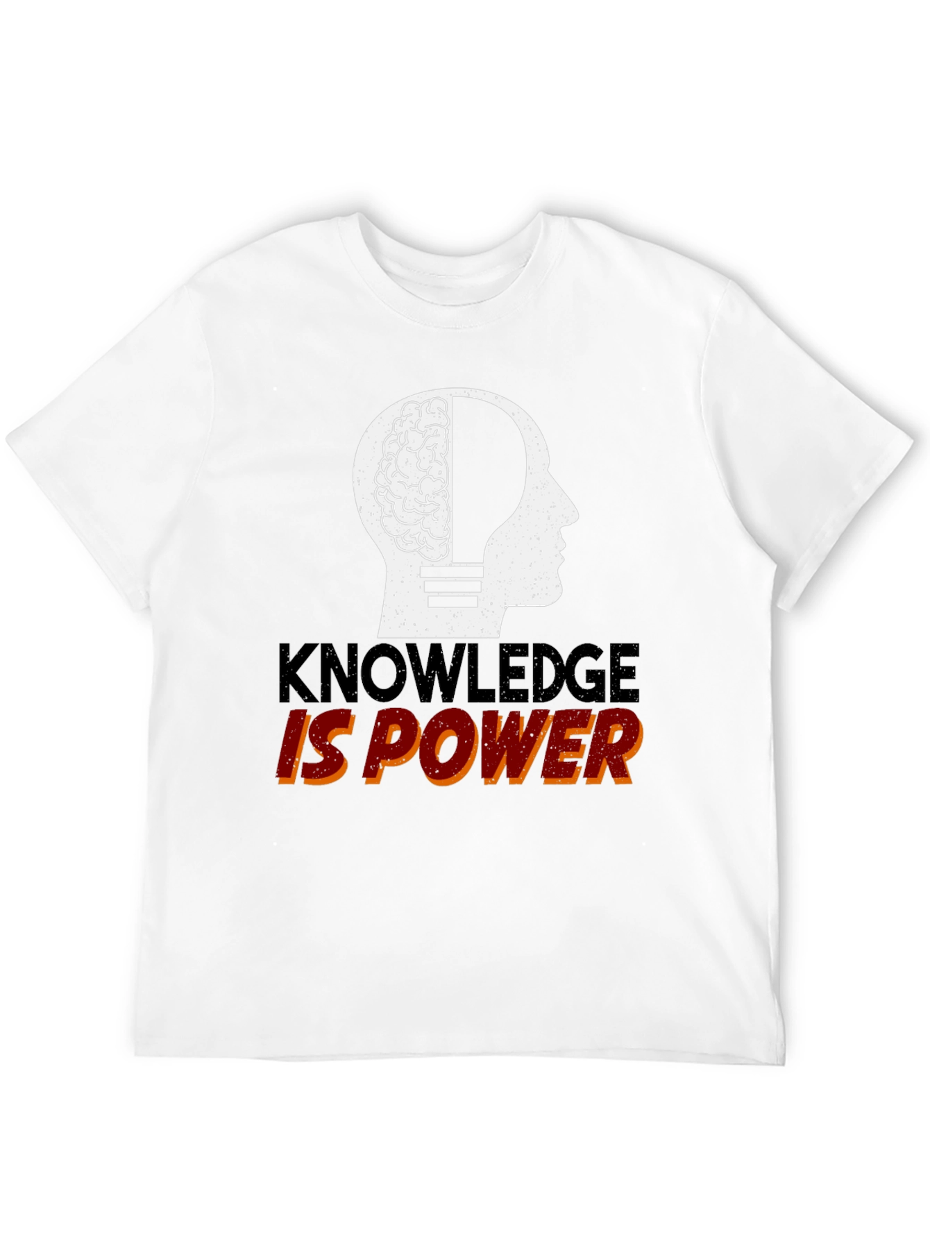 Knowledge is Power Graphic Tee - Black Cotton T-Shirt