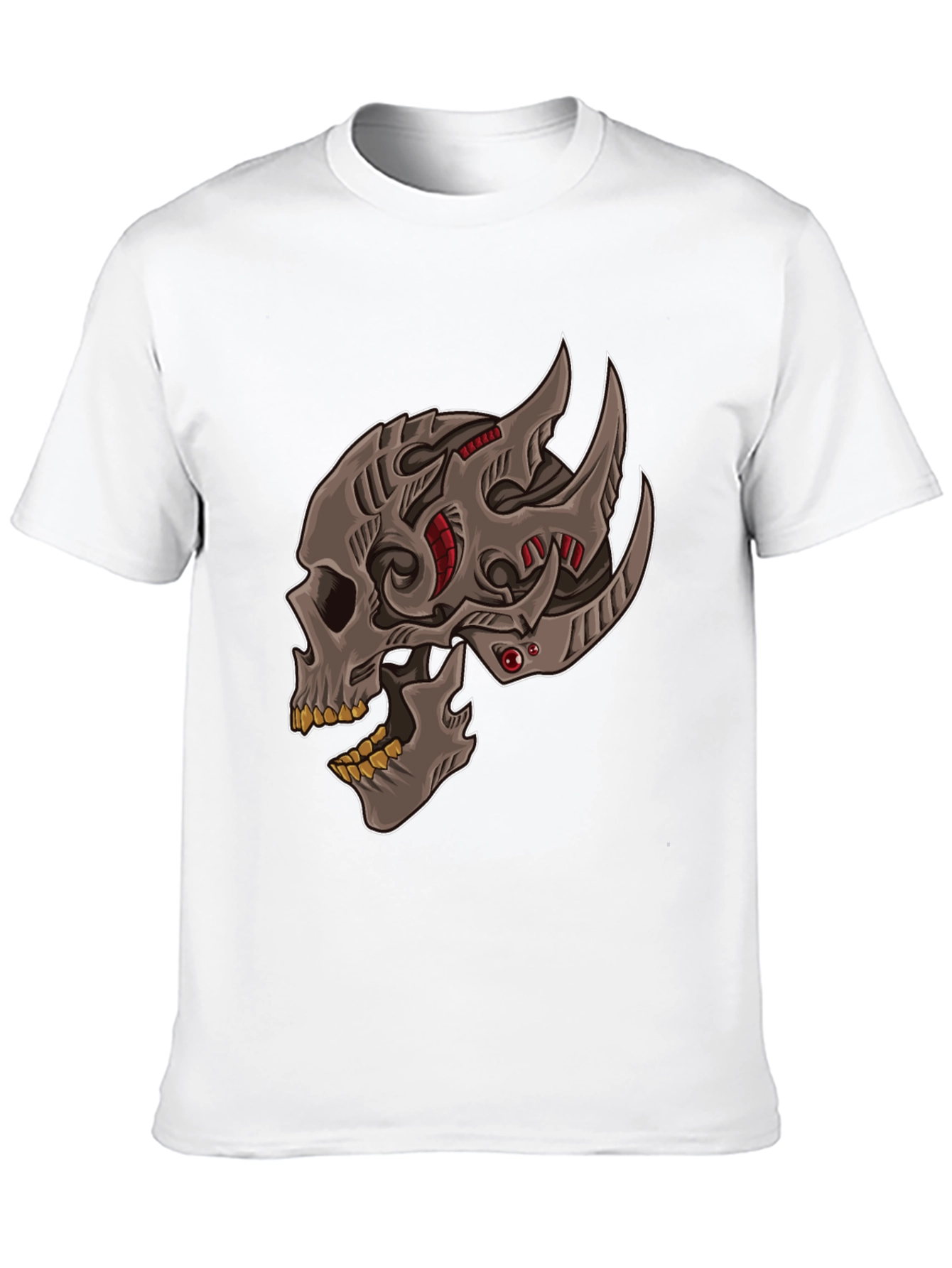 Cyber Skull Graphic T-Shirt