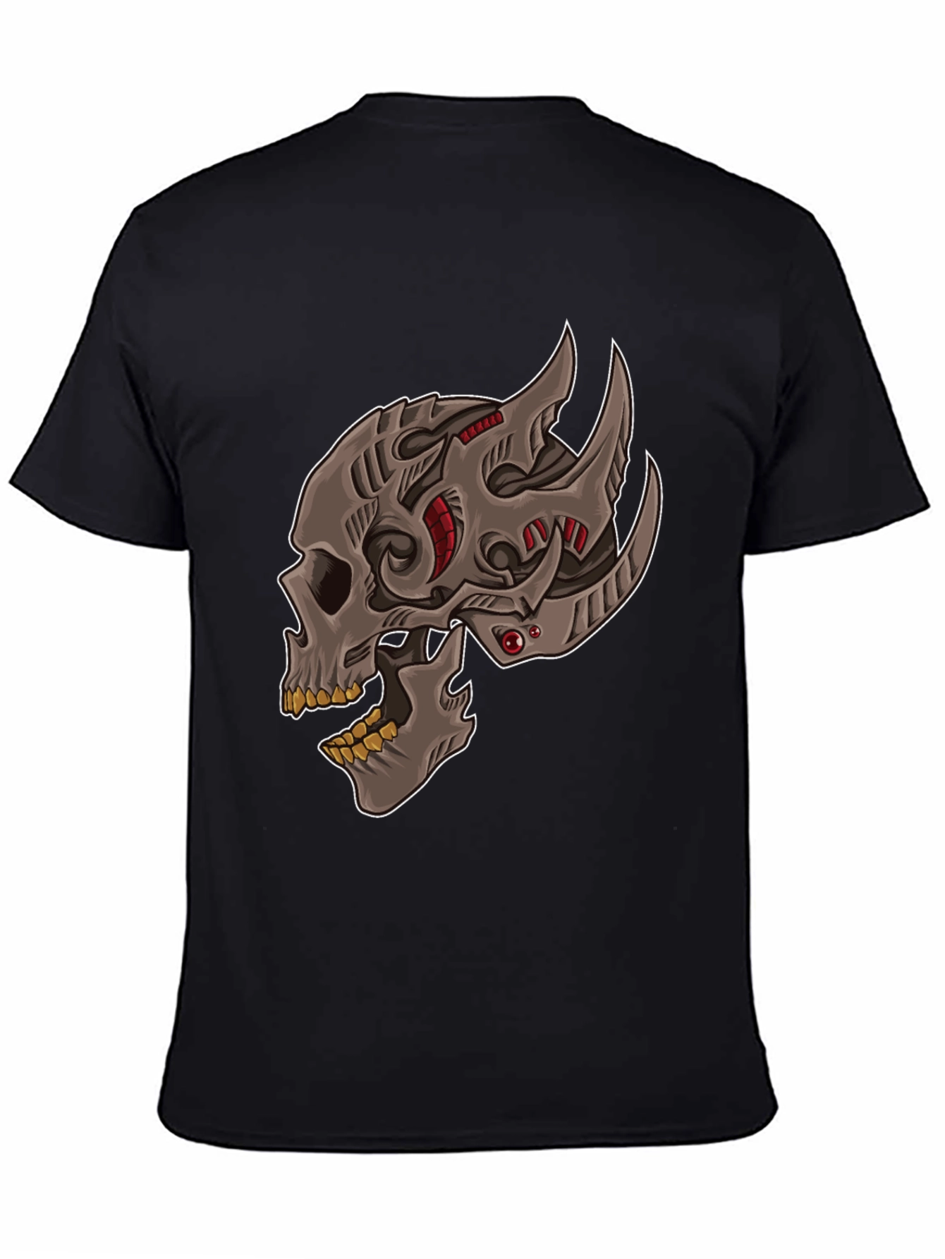 Cyber Skull Graphic T-Shirt