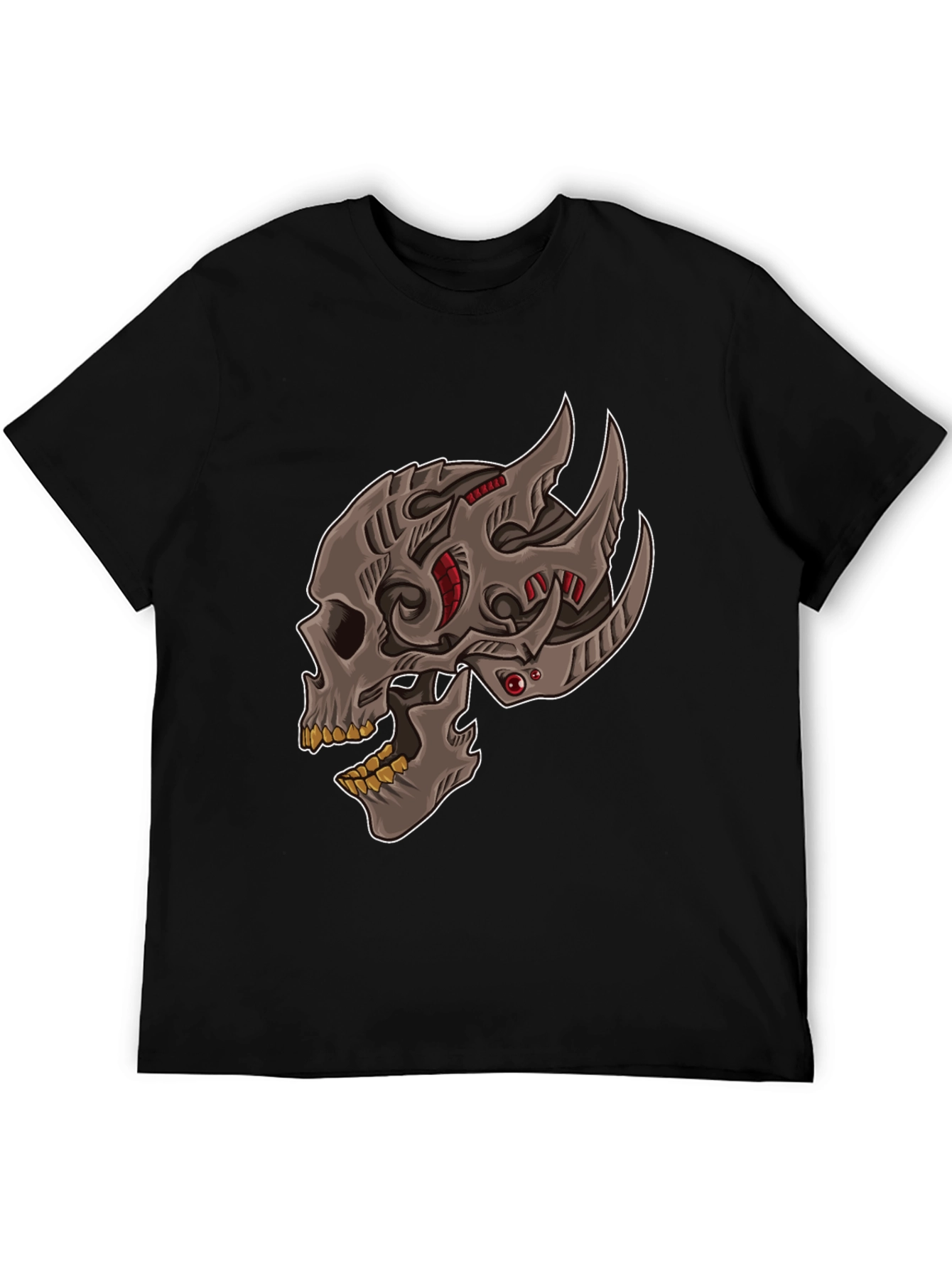 Cyber Skull Graphic T-Shirt