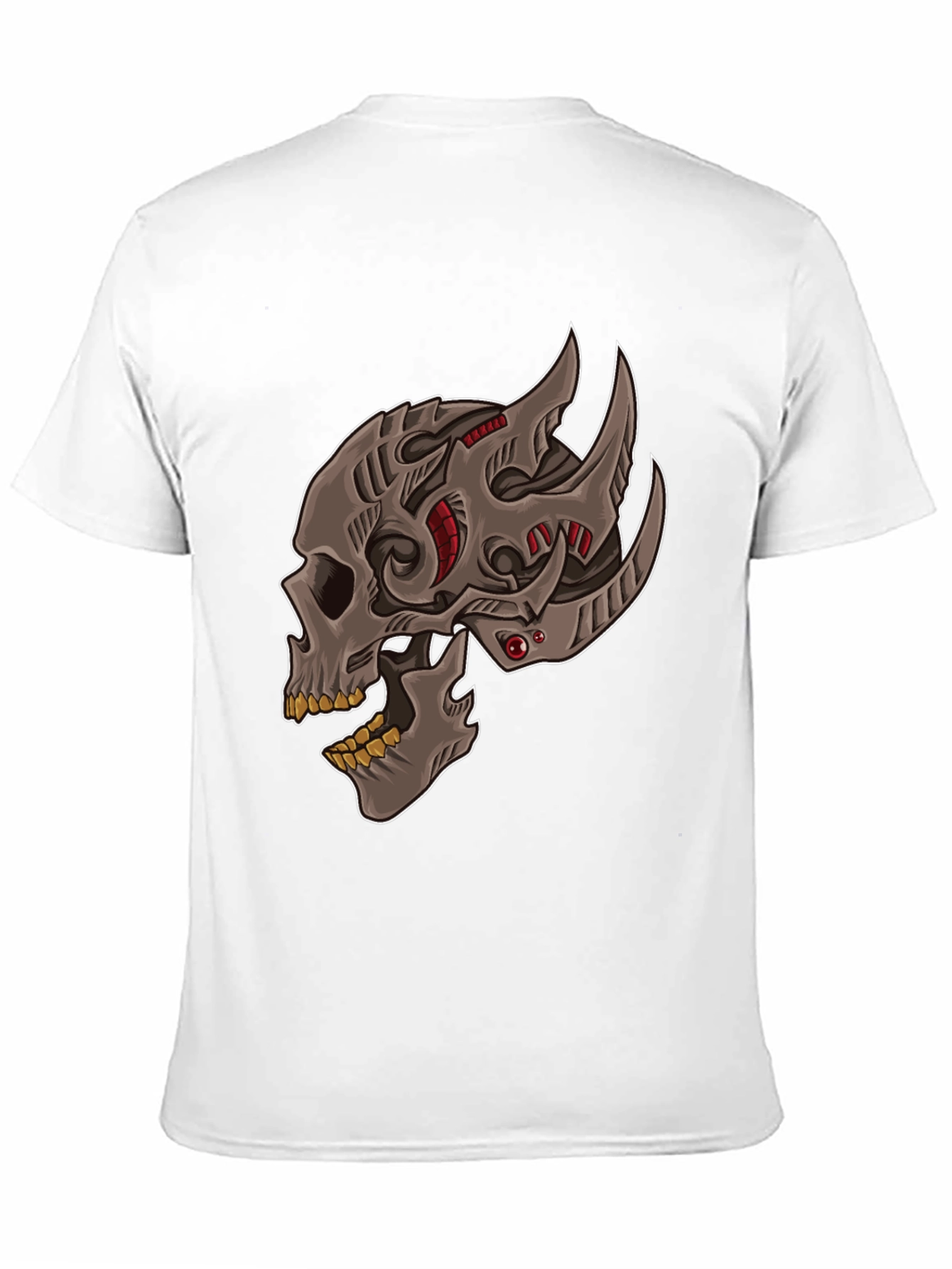 Cyber Skull Graphic T-Shirt