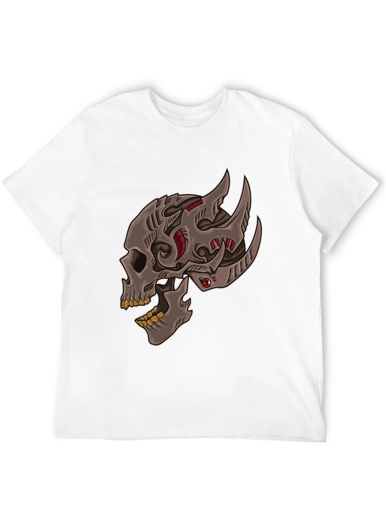 Cyber Skull Graphic T-Shirt